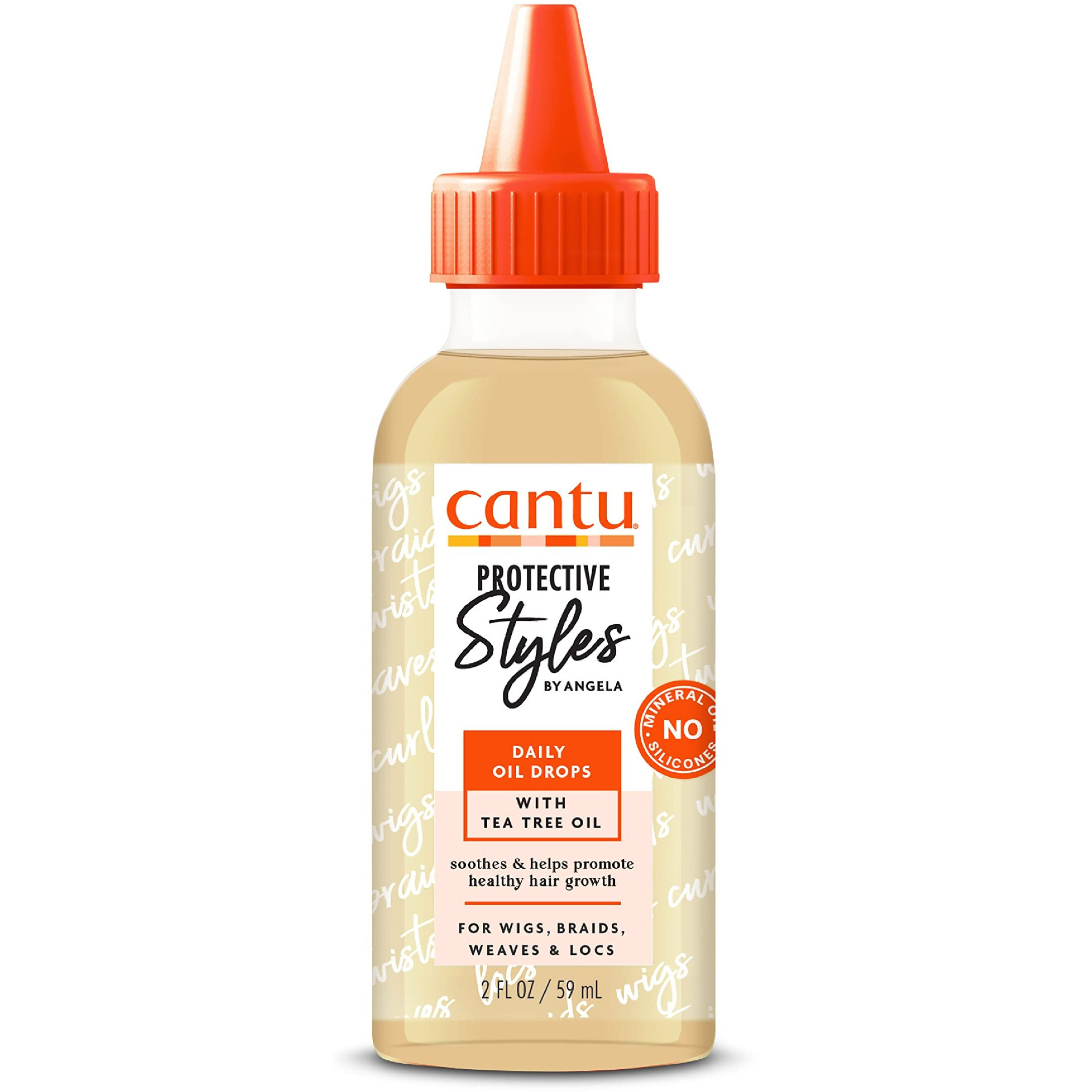 Cantu Protective Styles by Angela Daily Oil Drops with Tea Tree Oil, 2 Ounce