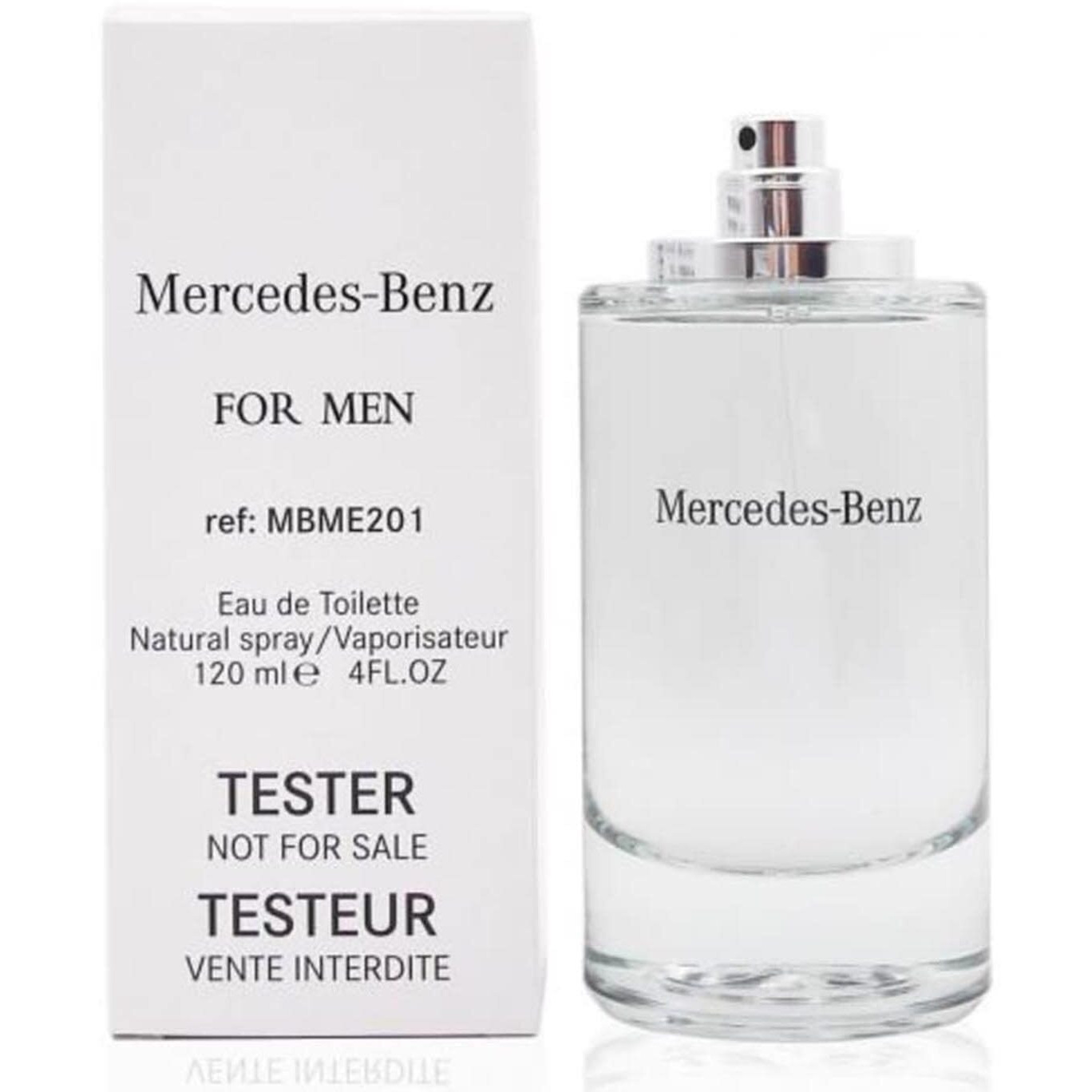MERCEDES-BENZ 4 OZ TESTER EAU DE TOILETTE SPRAY FOR MEN.