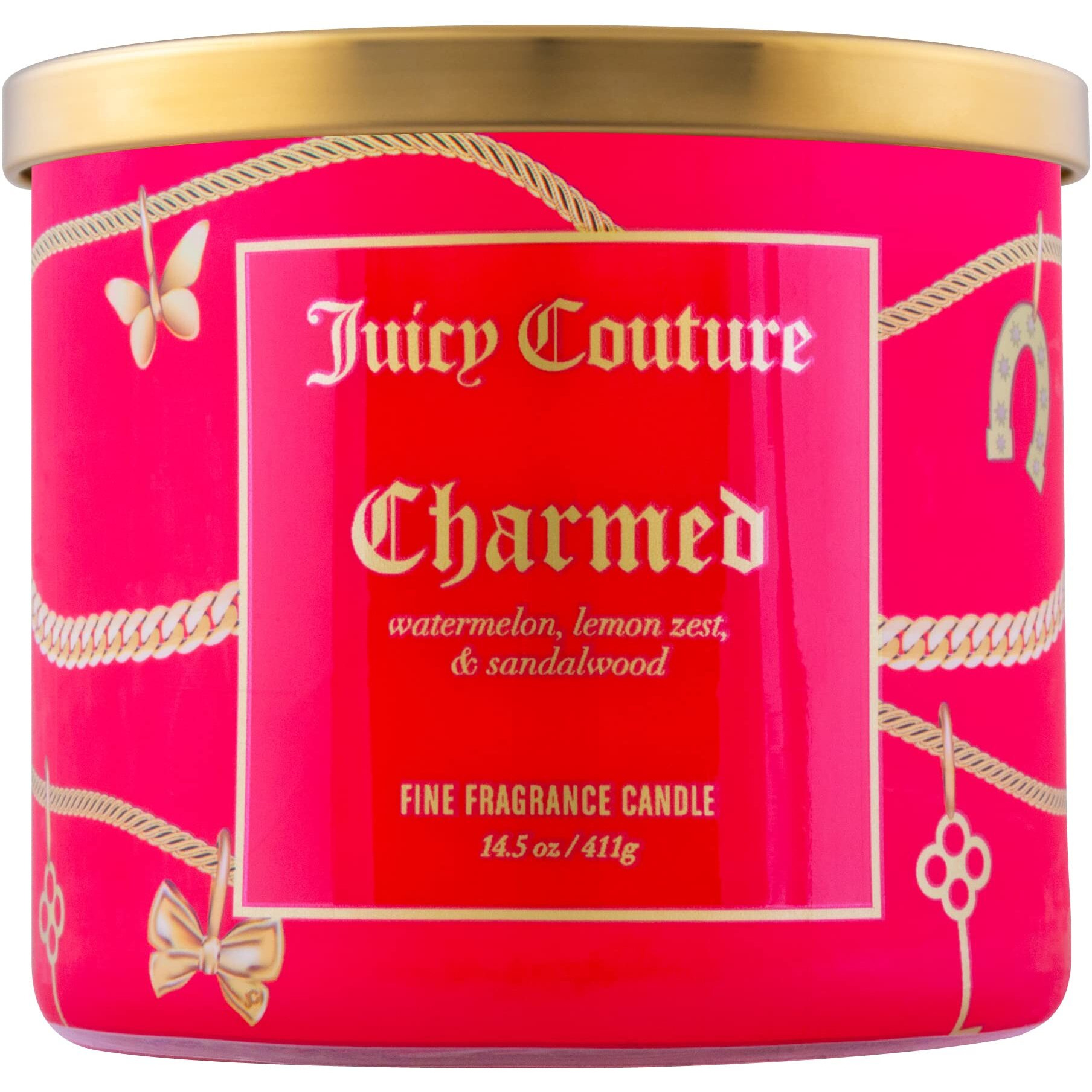 Juicy Couture 14.5 oz Soy Wax Blend 3 Wick Candle - Charmed