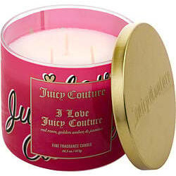 Juicy Couture 14.5 oz Soy Wax Blend 3 Wick Candle - I Love Juicy Couture