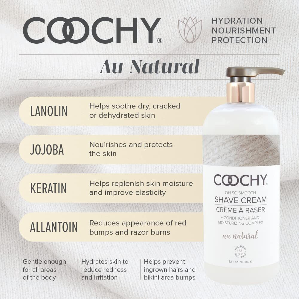 Coochy Shave Cream Au Natural 32oz