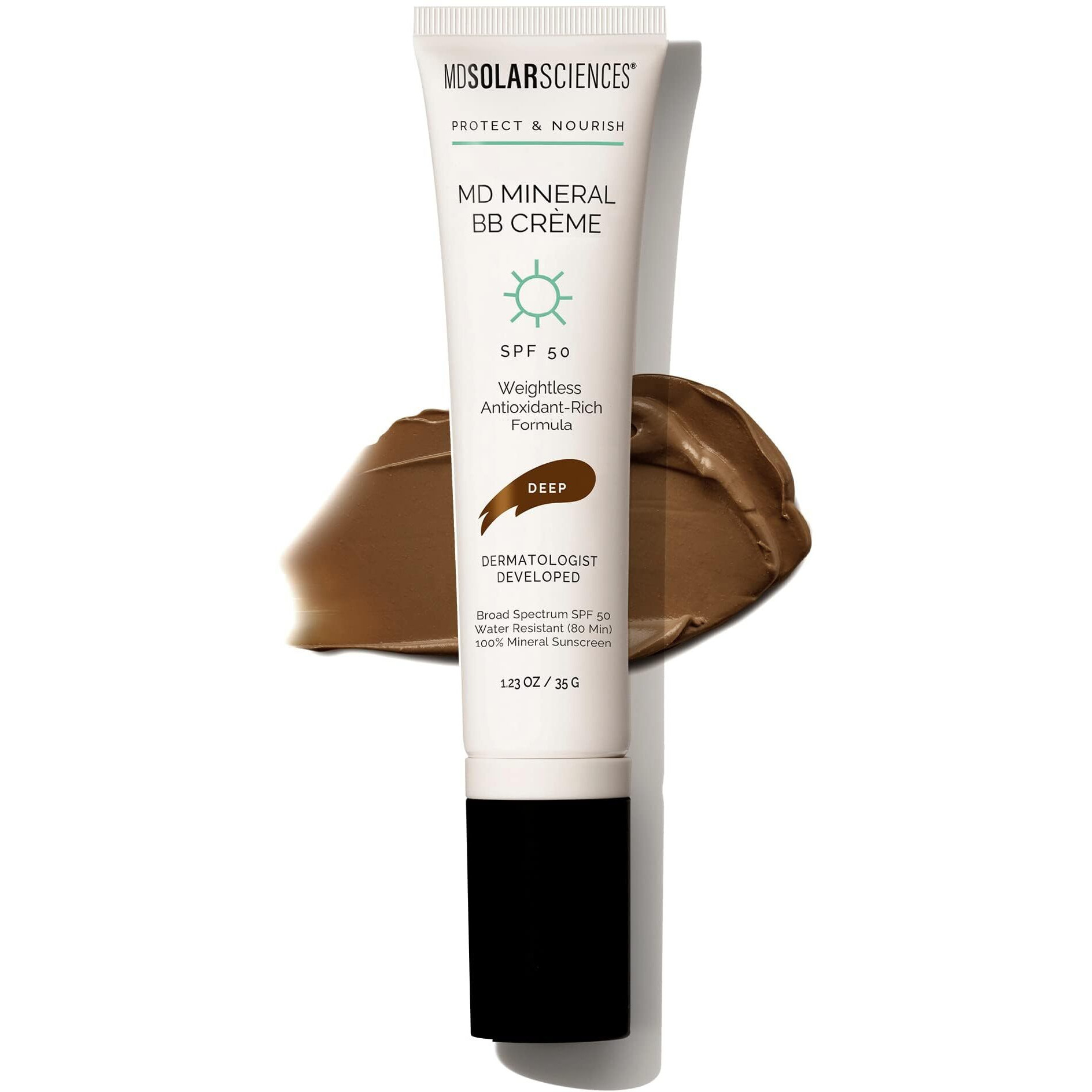 MD Mineral BB Cream SPF 50 - Deep by MDSolarSciences for Women - 1.23 oz Makeup