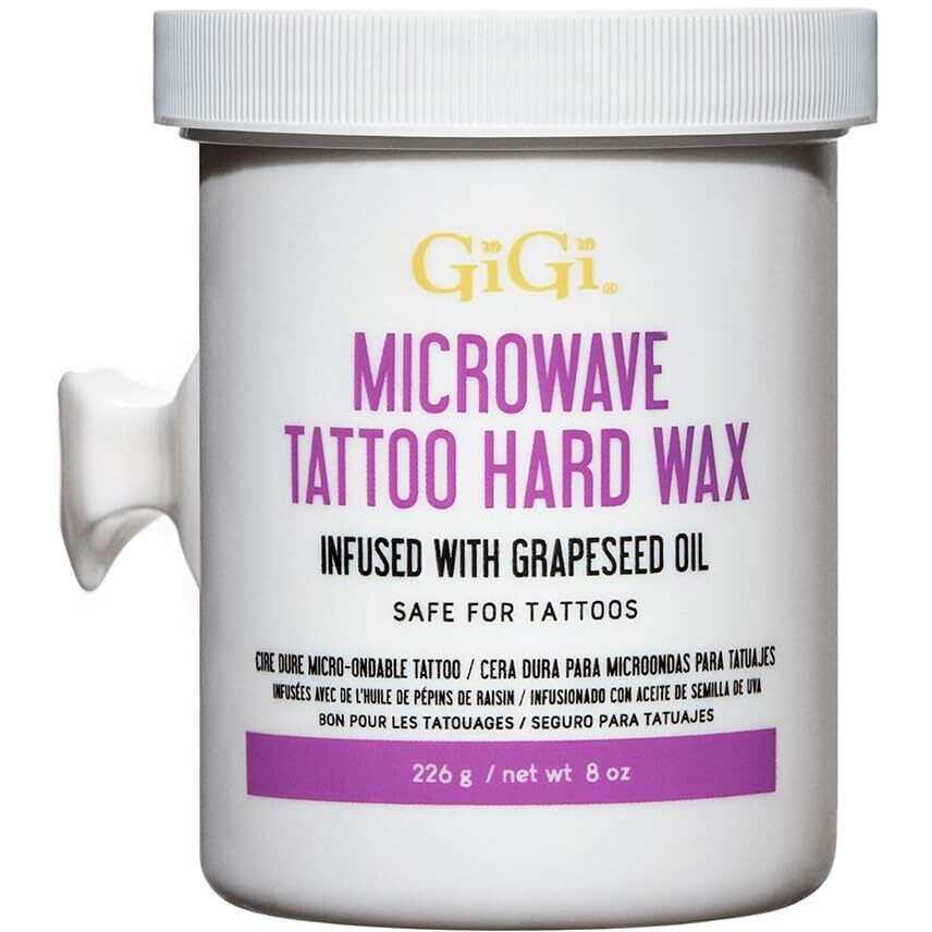 GiGi Tattoo Microwave Hard Wax, Infused with Grapeseed Oil, oz