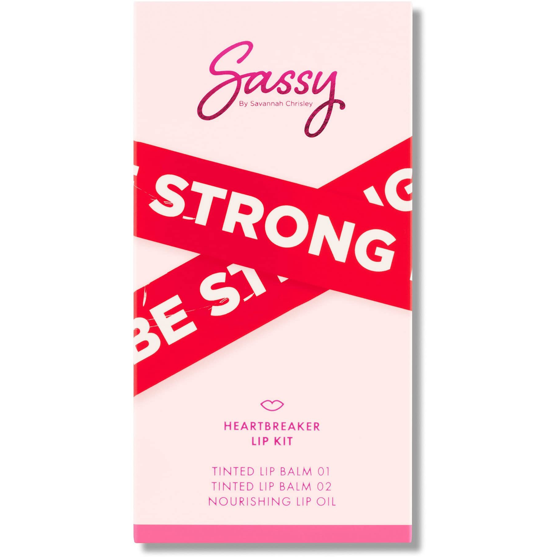 Breakup Collection Lip Kit - Heartbreaker by Sassy by Savannah Chrisley for Women - 3 Pc Nourishing Lip Oil, 2Pc Tinted Lip Balms