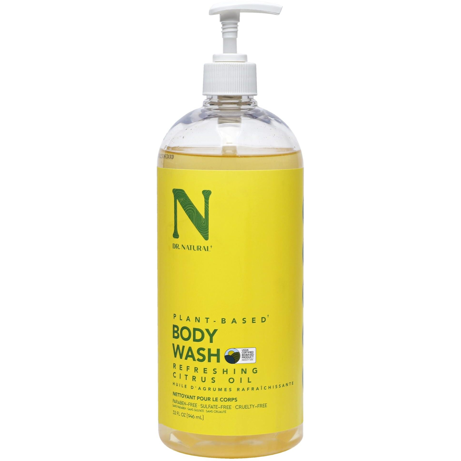 Refreshing Oil Body Wash - Citrus by Dr. Natural for Unisex - 32 oz Body Wash