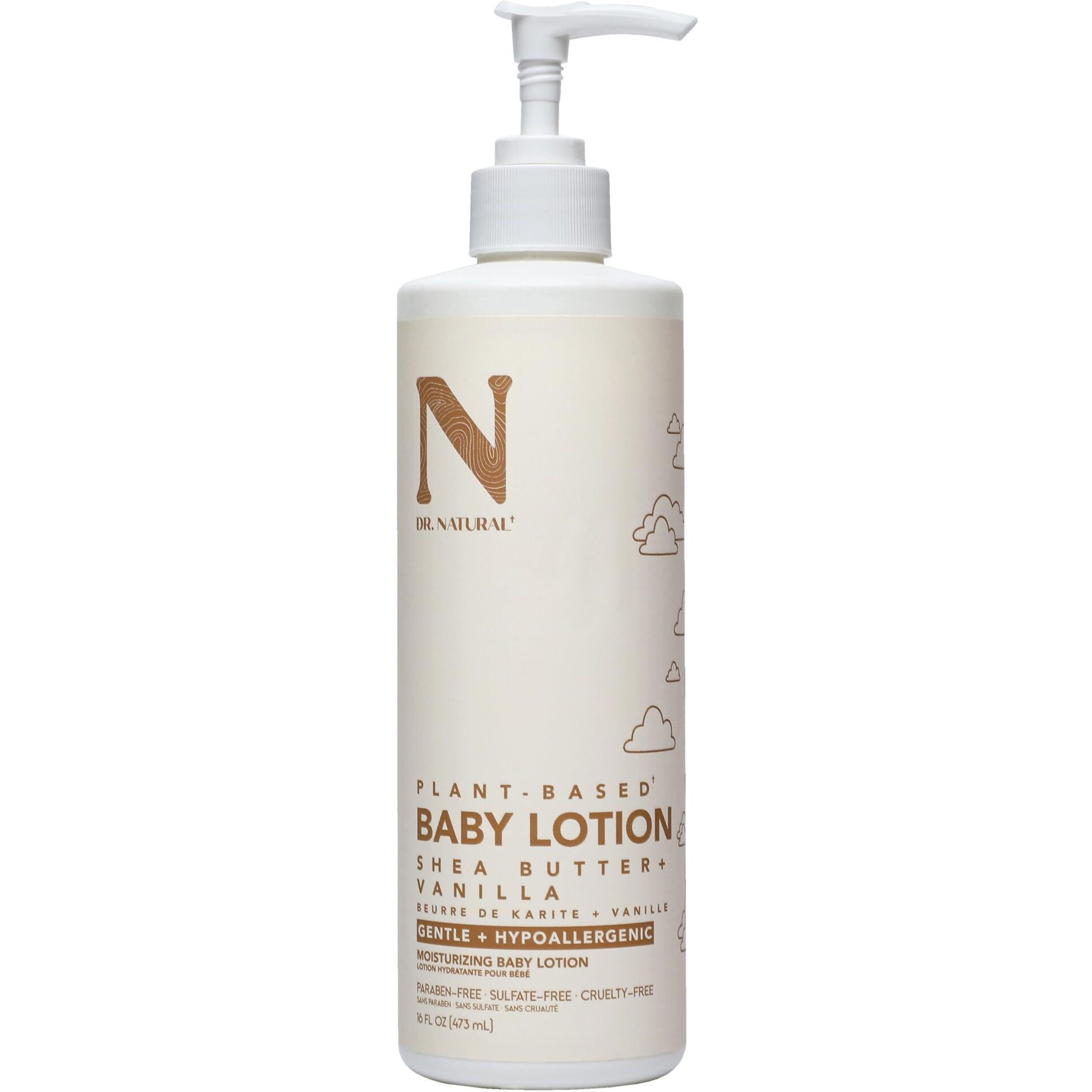 Moisturizing Baby Lotion - Shea Butter plus Vanilla by Dr. Natural for Kids - 16 oz Lotion