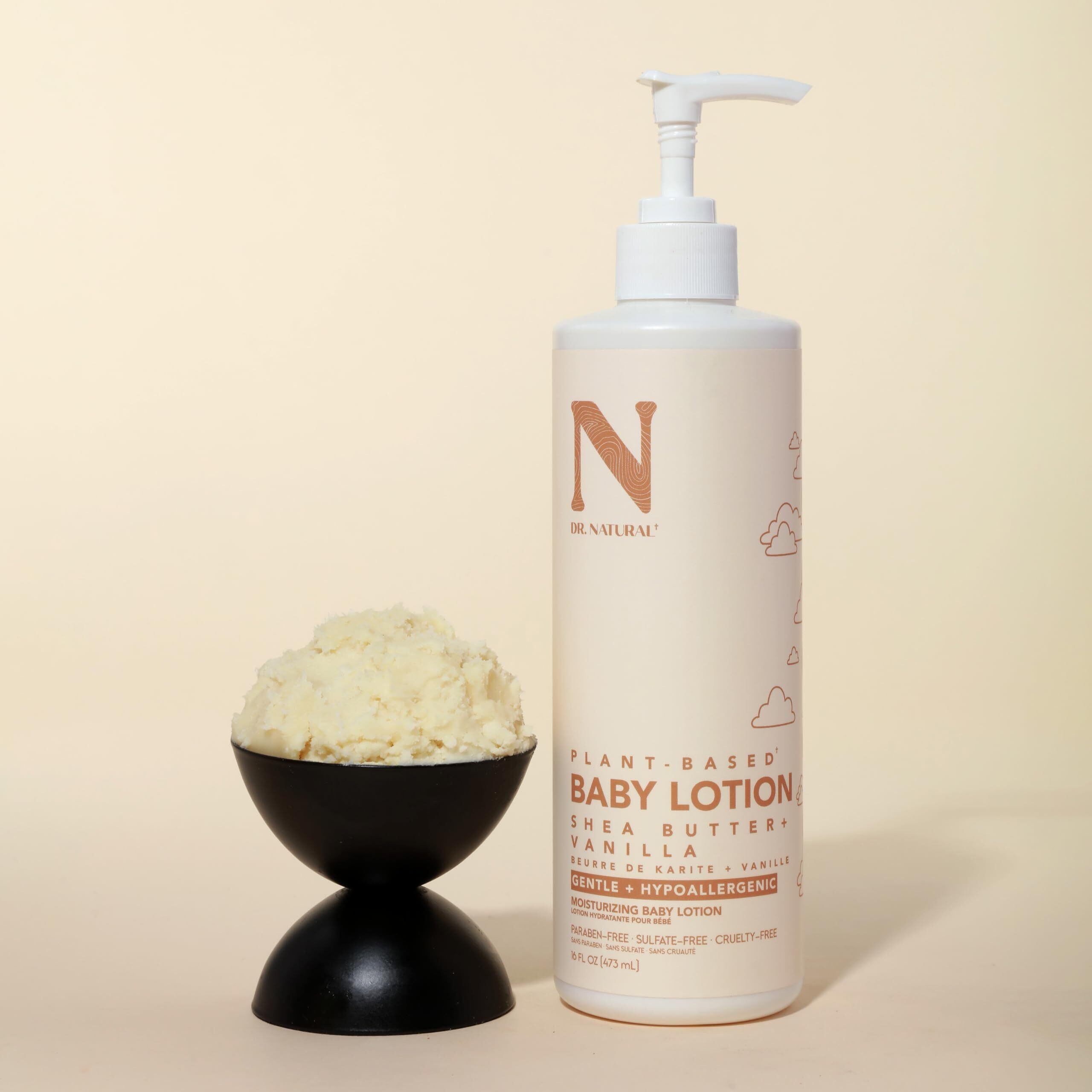 Moisturizing Baby Lotion - Shea Butter plus Vanilla by Dr. Natural for Kids - 16 oz Lotion