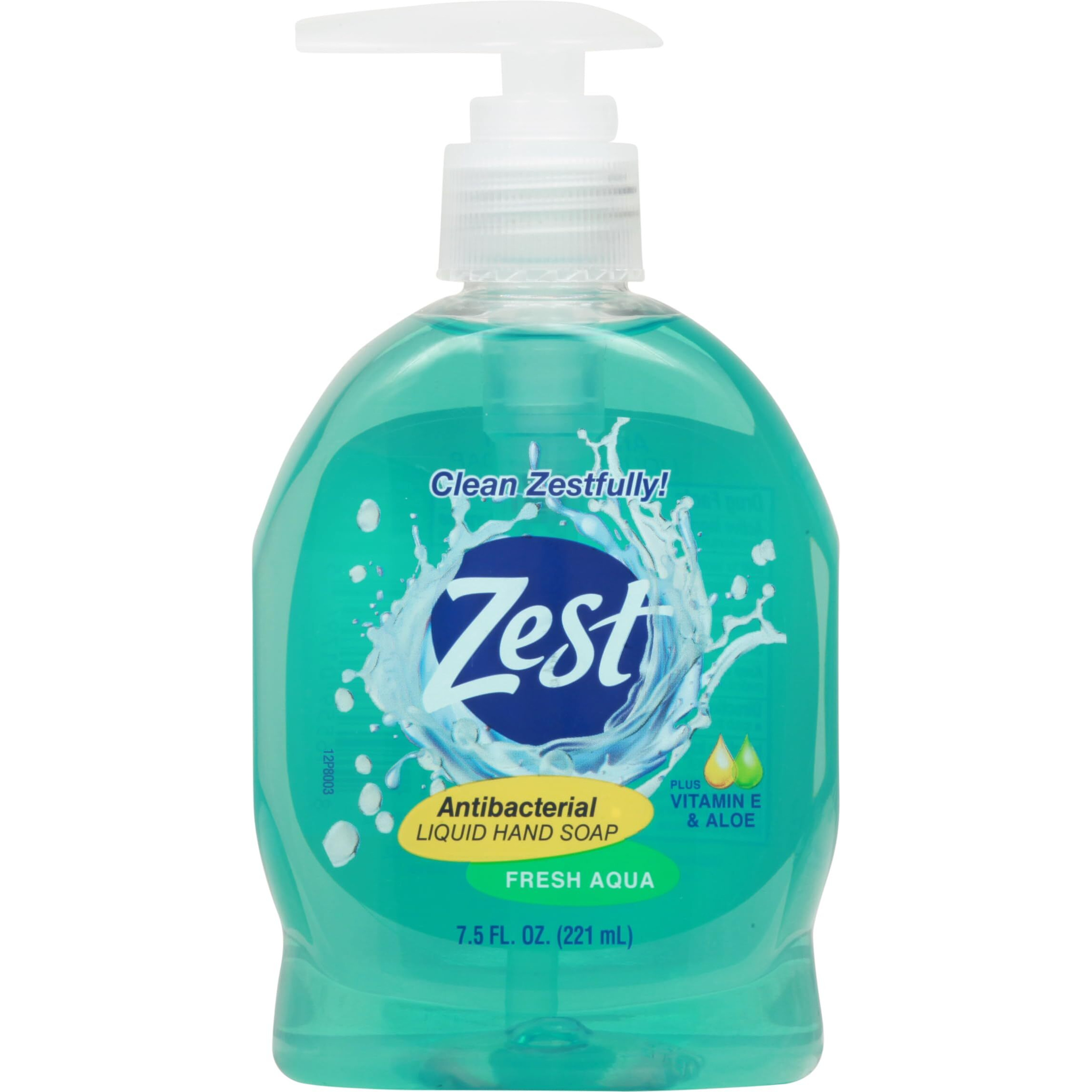 Antibacterial Liquid Hand Soap - Fresh Aqua by Zest for Unisex - 7.5 oz Soap