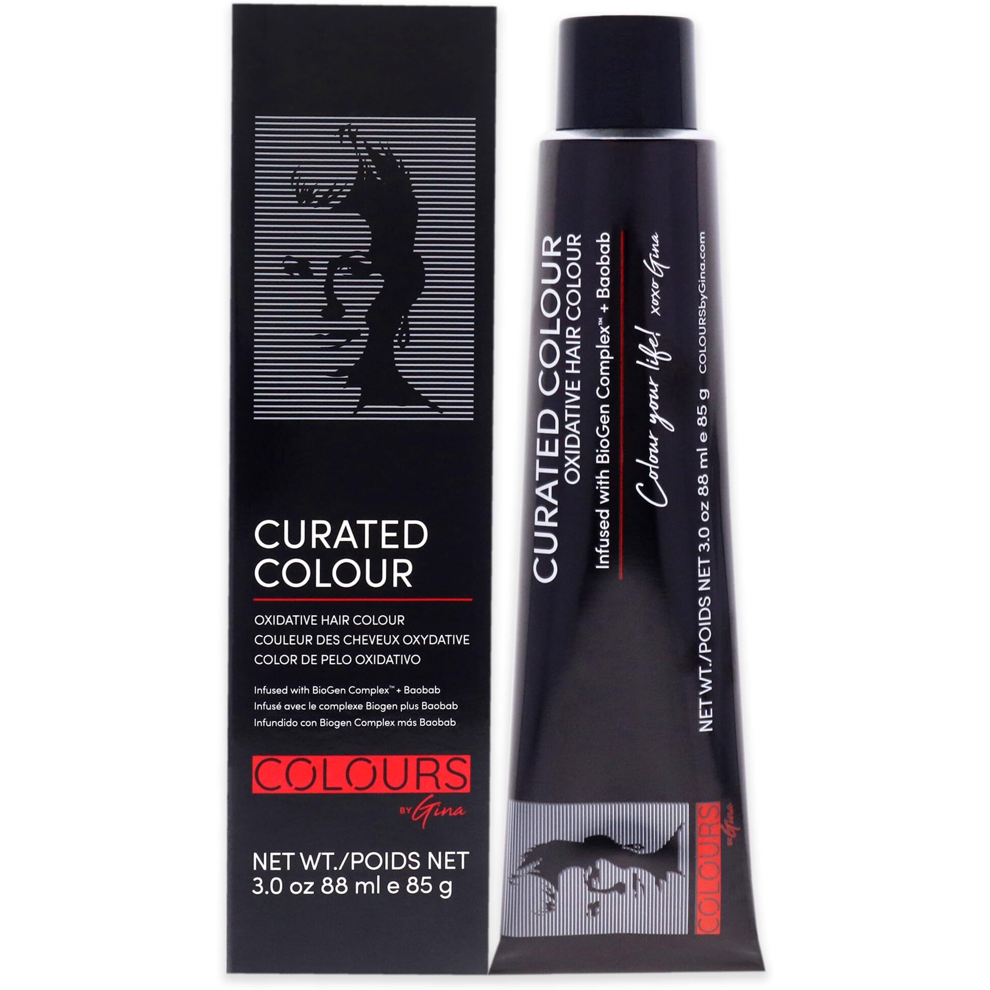 Curated Colour - 4.0-4N Natural Brown by Colours By Gina for Unisex - 3 oz Hair Color