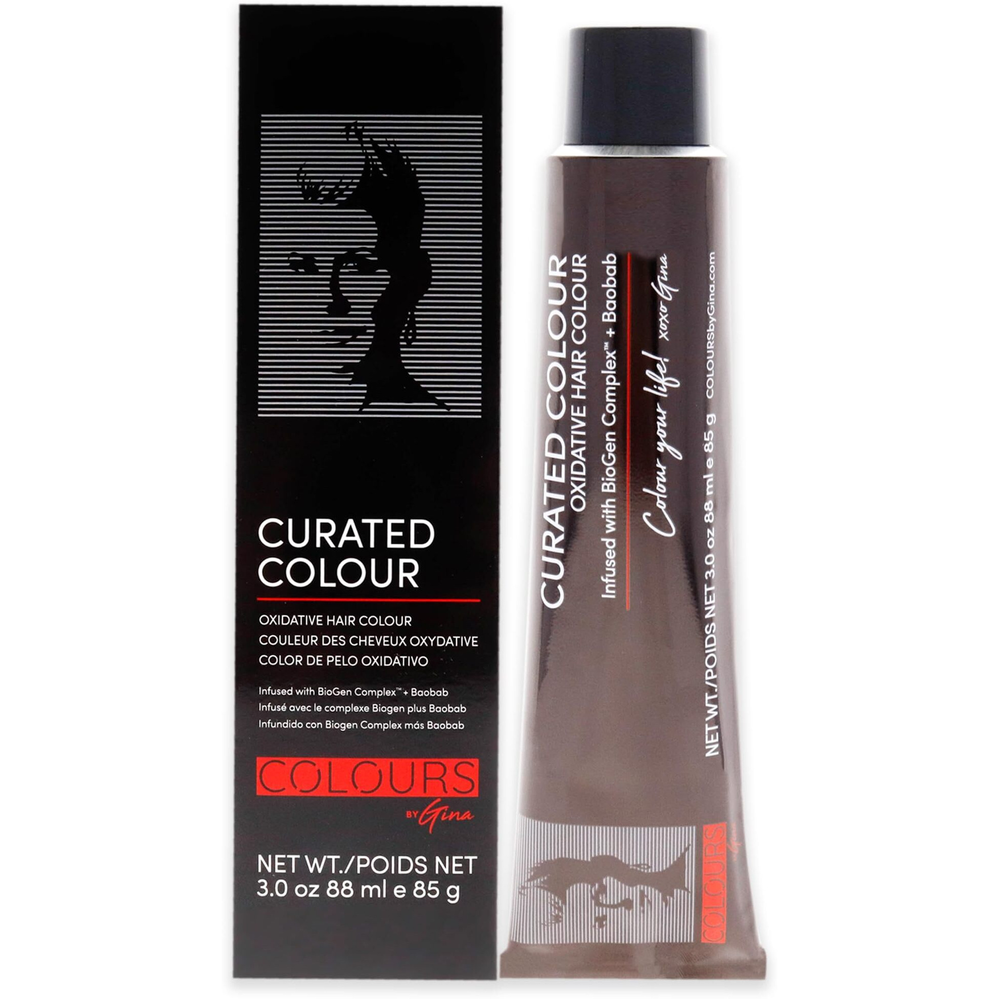 Curated Colour - 6.35-6GM Dark Golden Mahogany by Colours By Gina for Unisex - 3 oz Hair Color