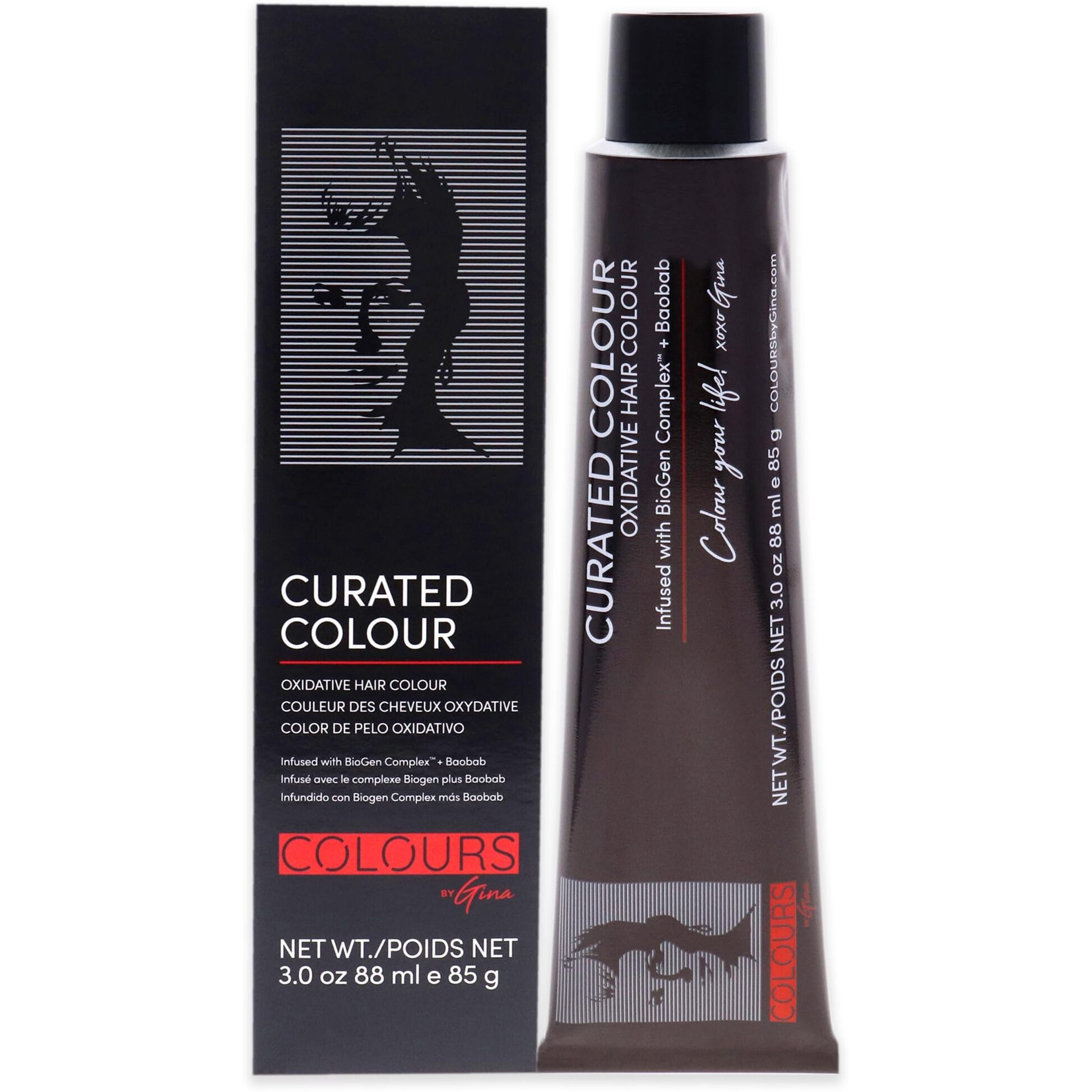 Curated Colour - 6.4-6C Dark Copper Blonde by Colours By Gina for Unisex - 3 oz Hair Color