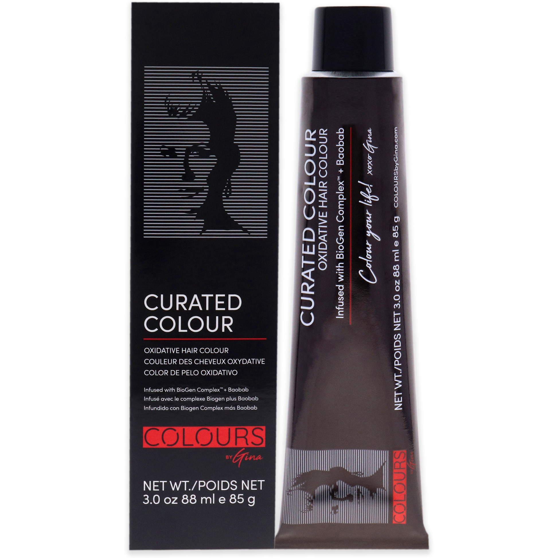 Curated Colour - 6.43-6CG Dark Coppery Golden Blonde by Colours By Gina for Unisex - 3 oz Hair Color