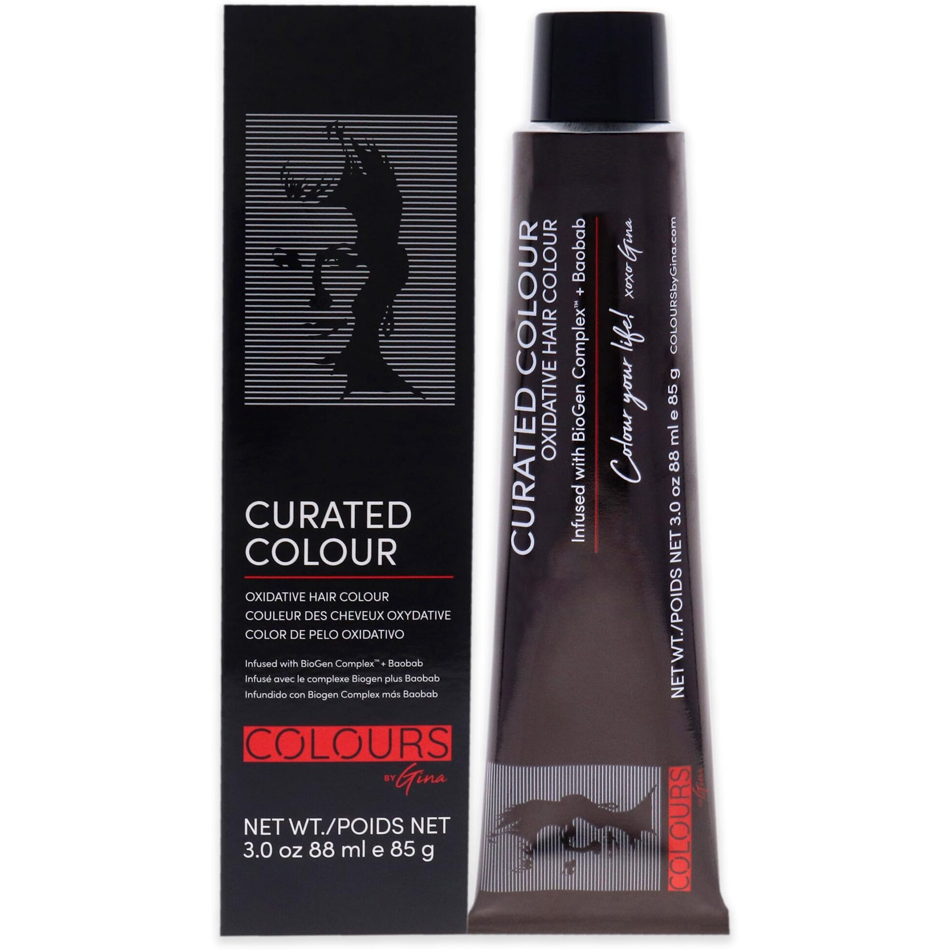 Curated Colour - 6.43-6CG Dark Coppery Golden Blonde by Colours By Gina for Unisex - 3 oz Hair Color