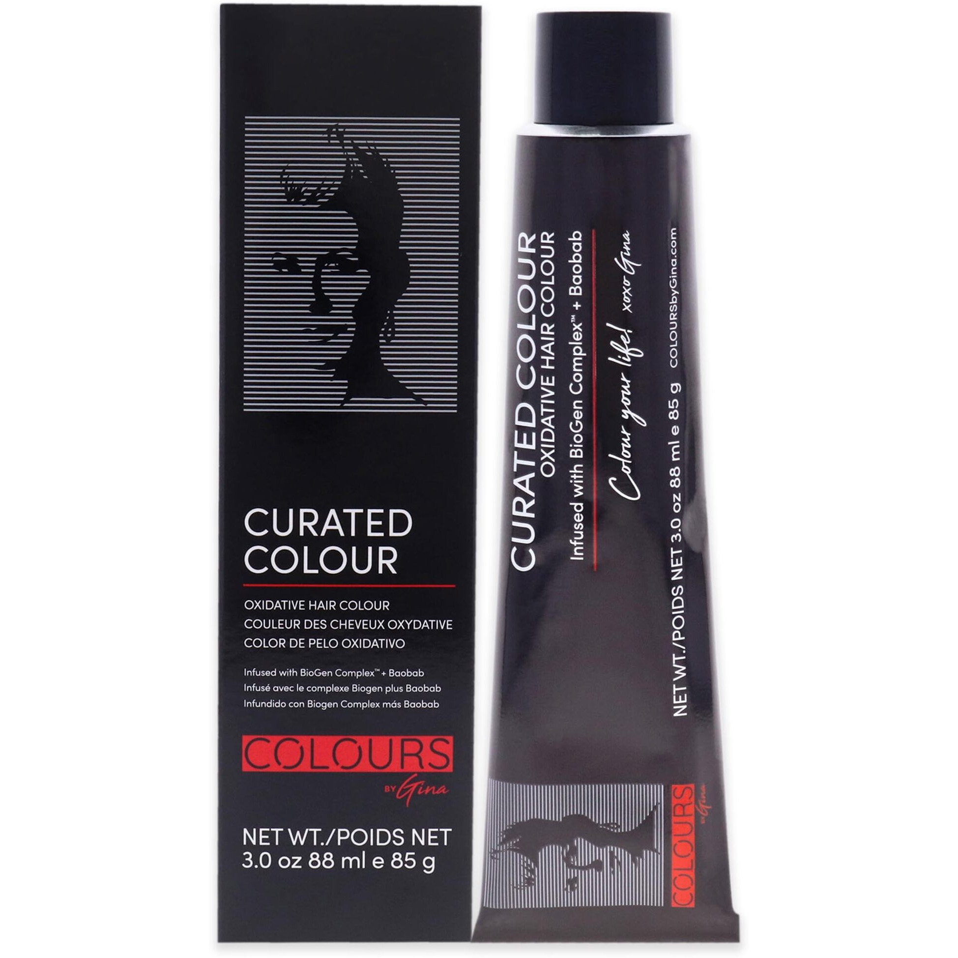 Curated Colour - 3.0-3N Dark Natural Brown by Colours By Gina for Unisex - 3 oz Hair Color