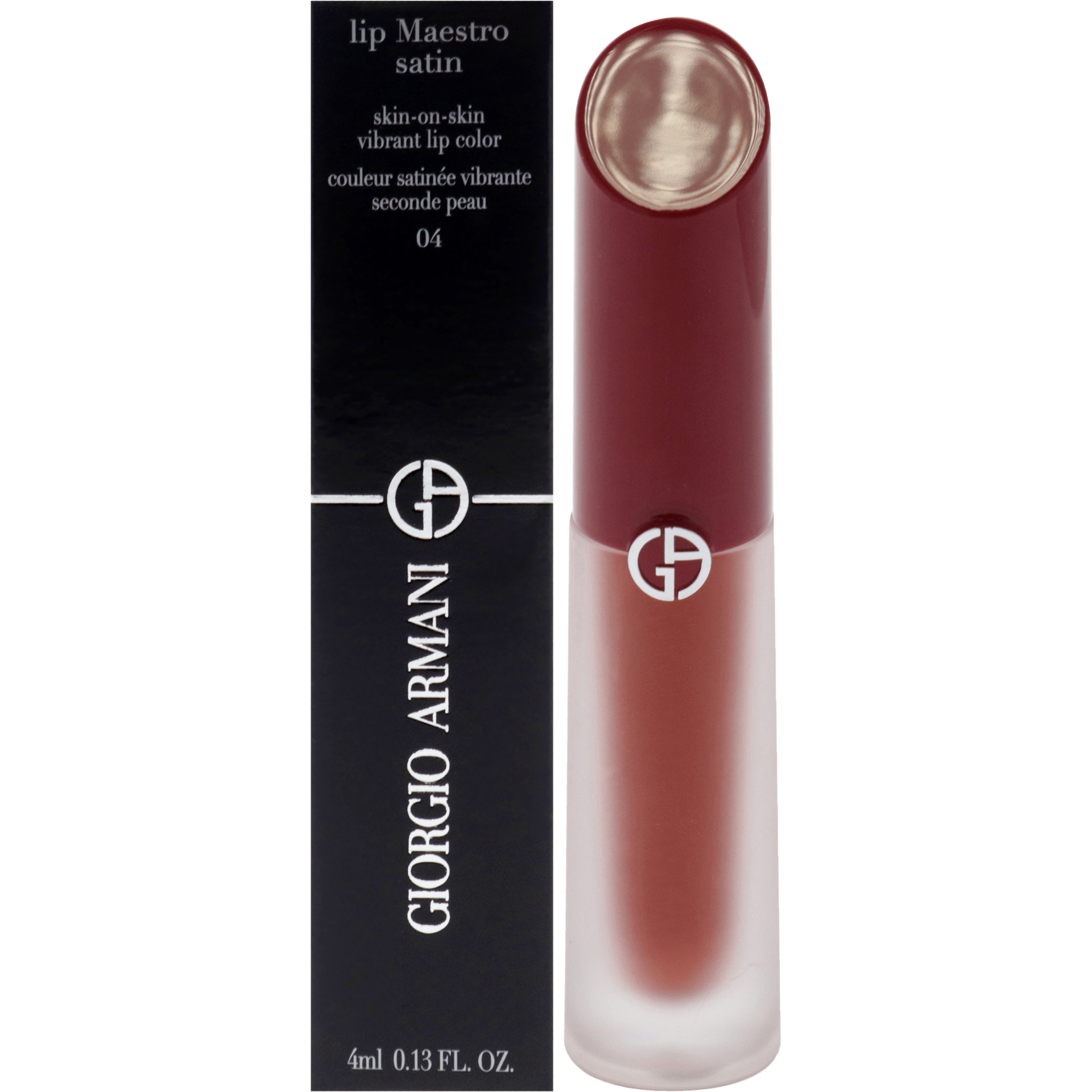 Lip Maestro Satin Lipstick - 04 Live Concert by Giorgio Armani for Women - 0.13 oz Lipstick