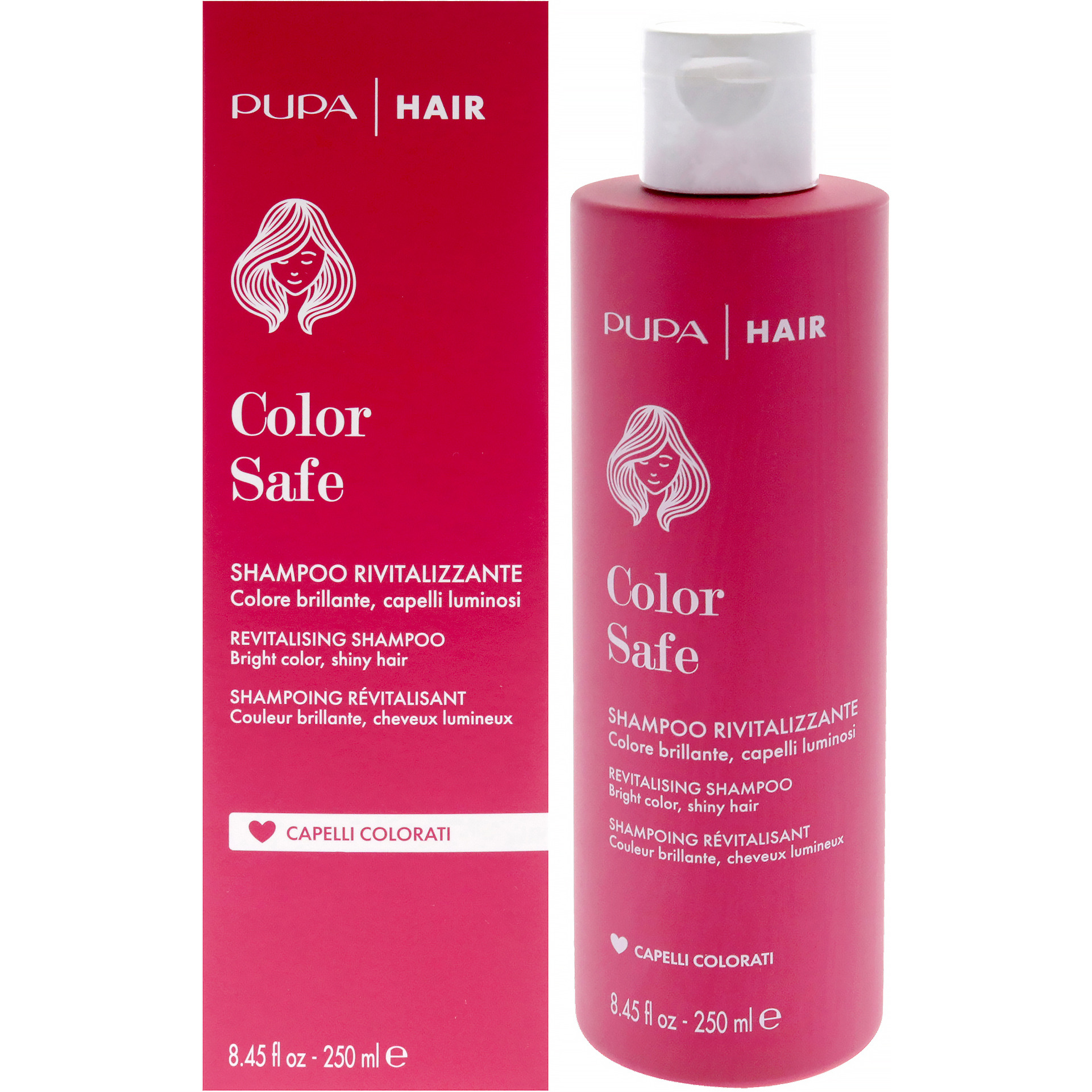 Color Safe Revitalizing Shampoo by Pupa Milano for Women - 8.45 oz Shampoo