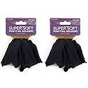 Donna Super Soft Ponytail Holder, Small 2 Psc, Premium Collection Black, pack of 2