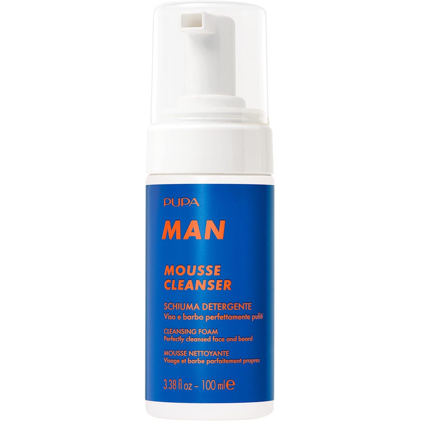 Mousse Cleanser Foam by Pupa Milano for Men - 3.38 oz Foam