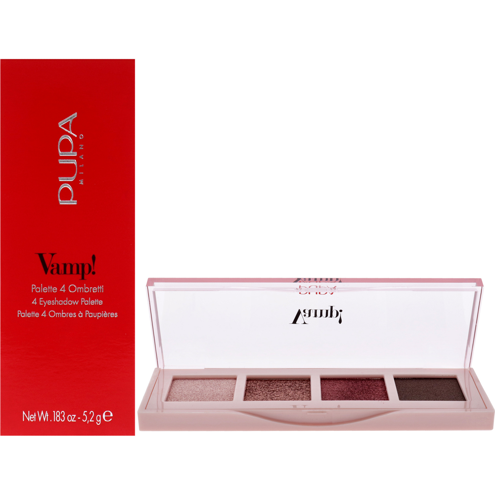 Vamp 4 Eyeshadow Palette - 003 Pinkish Bronze by Pupa Milano for Women - 0.183 oz Eye Shadow