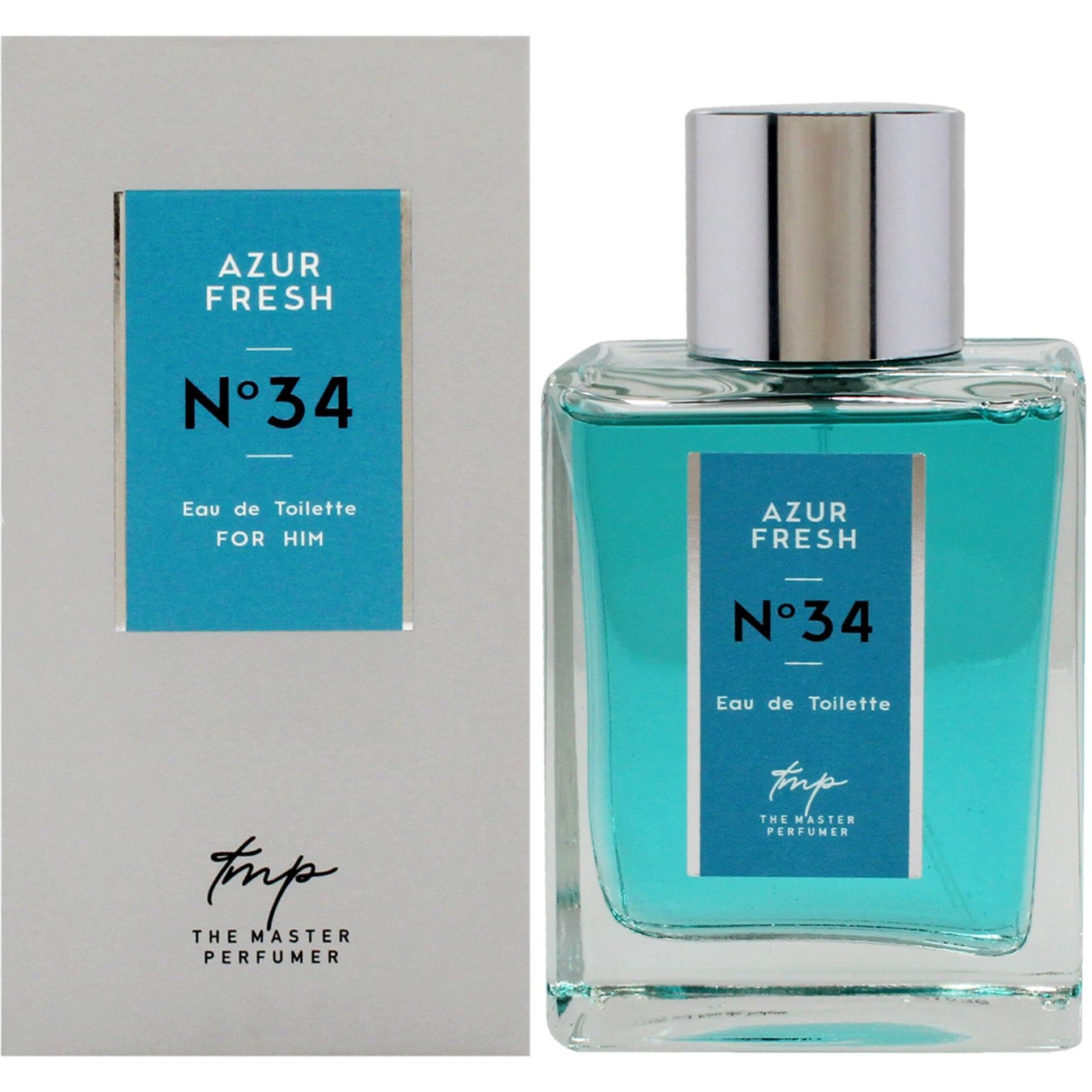 Azur Fresh N34 by The Master Perfumer for Men - 3.4 oz EDT Spray