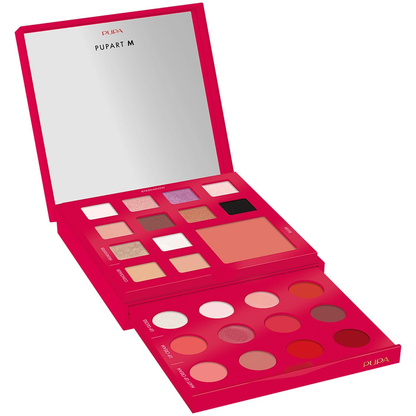Pupart M Make-Up Palette - 003 Red by Pupa Milano for Women - 0.66 oz Makeup