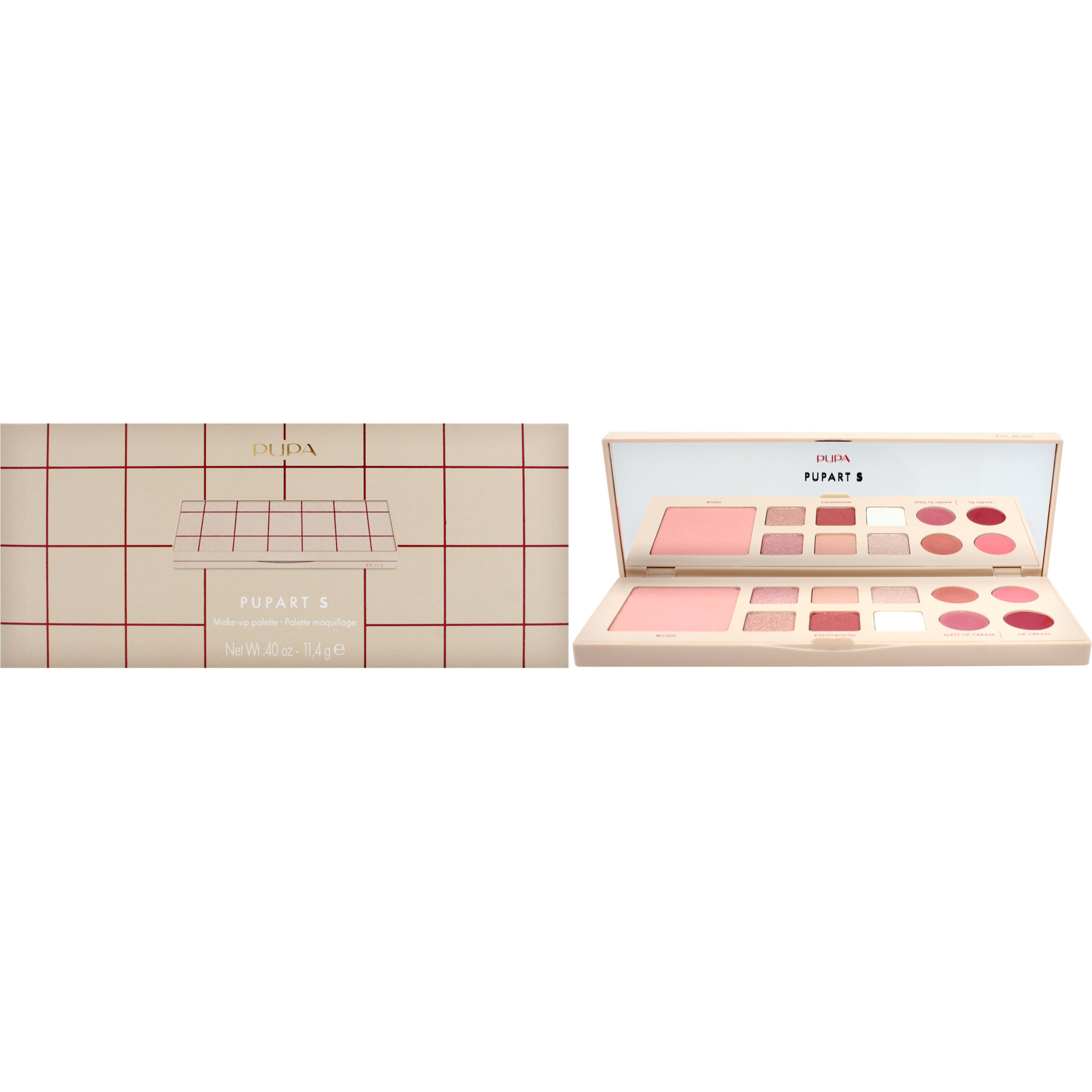 Pupart S Make-Up Palette - 001 Nude by Pupa Milano for Women - 0.4 oz Makeup