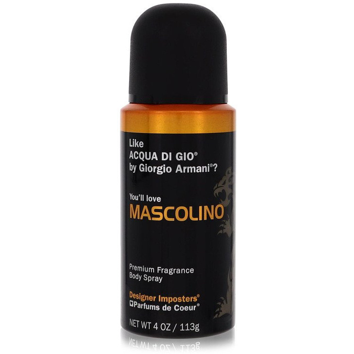 Designer Imposters Mascolino by Parfums De Coeur Body Spray 4 oz(D0102HAX1LY.)