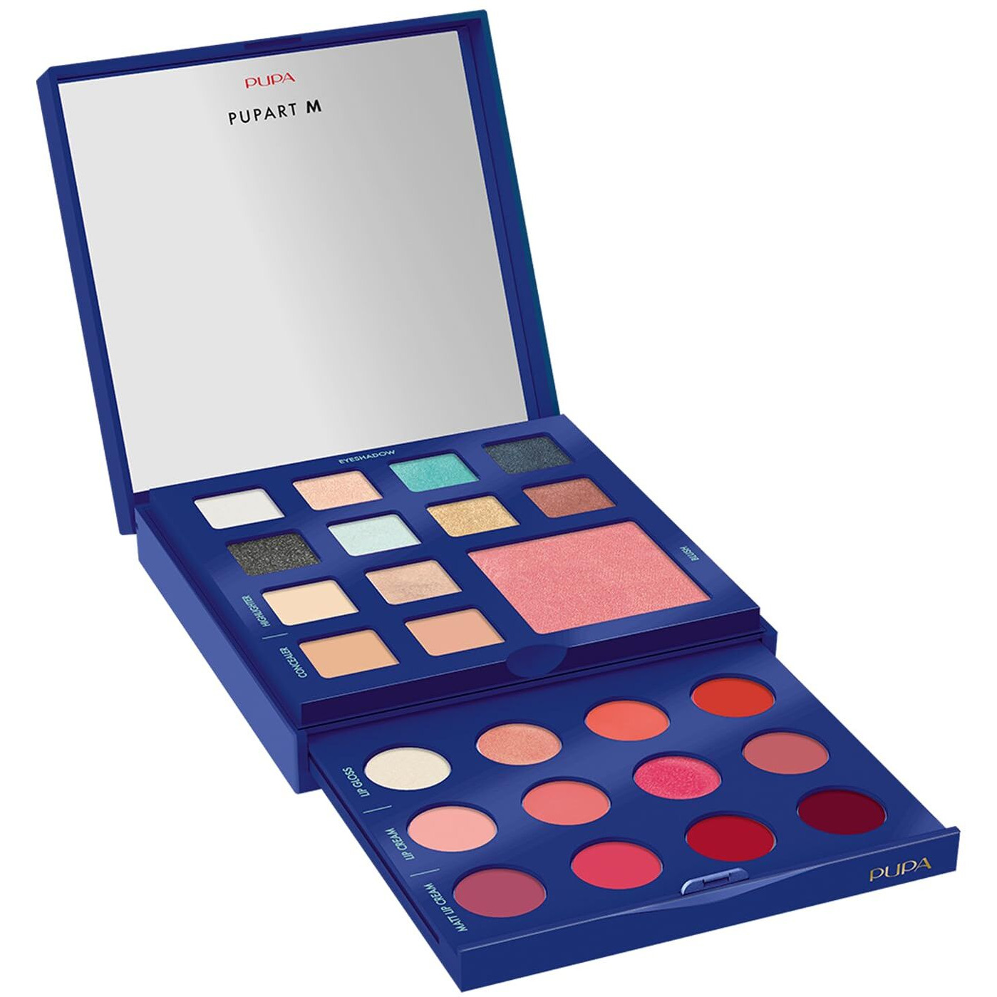 Pupart M Make-Up Palette - 004 Blue by Pupa Milano for Women - 0.66 oz Makeup