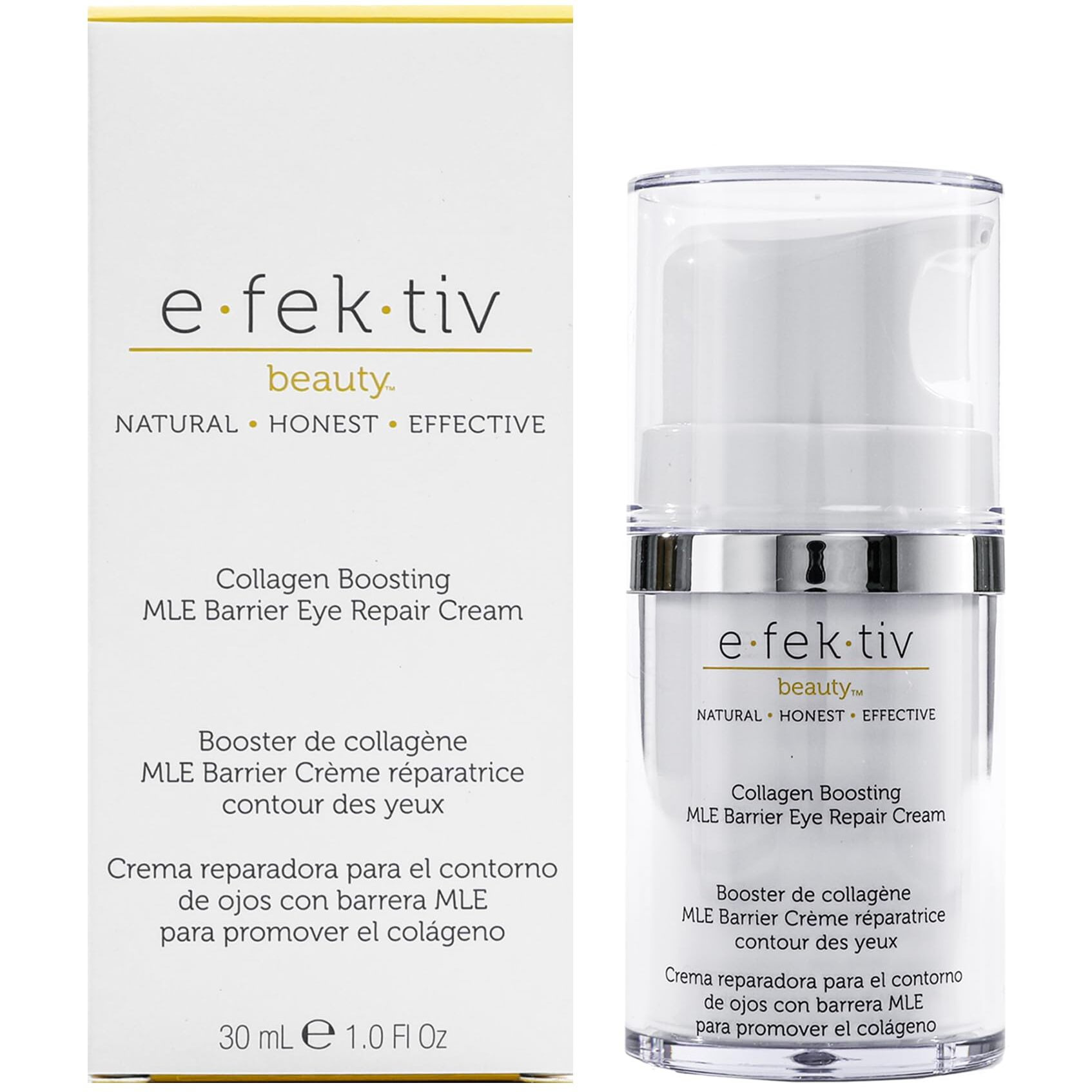 Collagen Boosting MLE Barrier Eye Repair Cream by e.fek.tiv for Unisex - 1 oz Serum