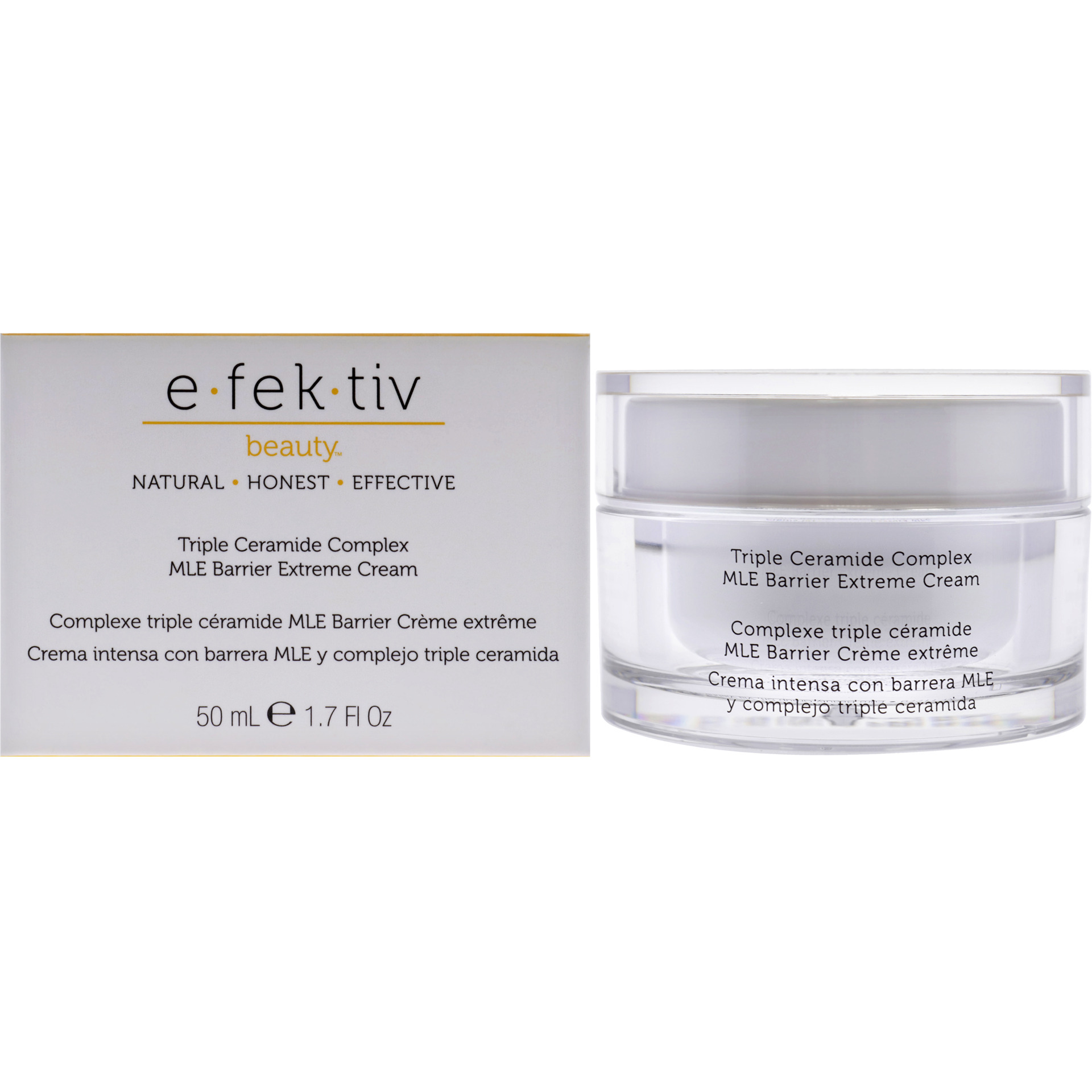 Triple Ceramide Complex MLE Barrier Extreme Cream by e.fek.tiv for Unisex - 1.7 oz Cream