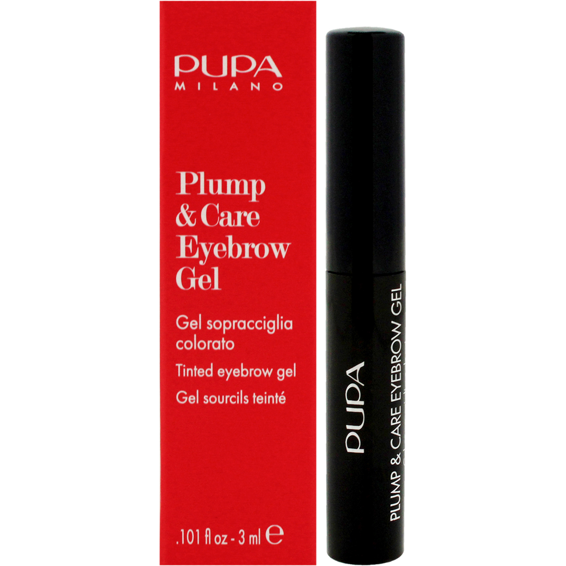 Plump and Care Eyebrow Gel - 001 Blonde by Pupa Milano for Women - 0.101 oz Eyebrow Gel