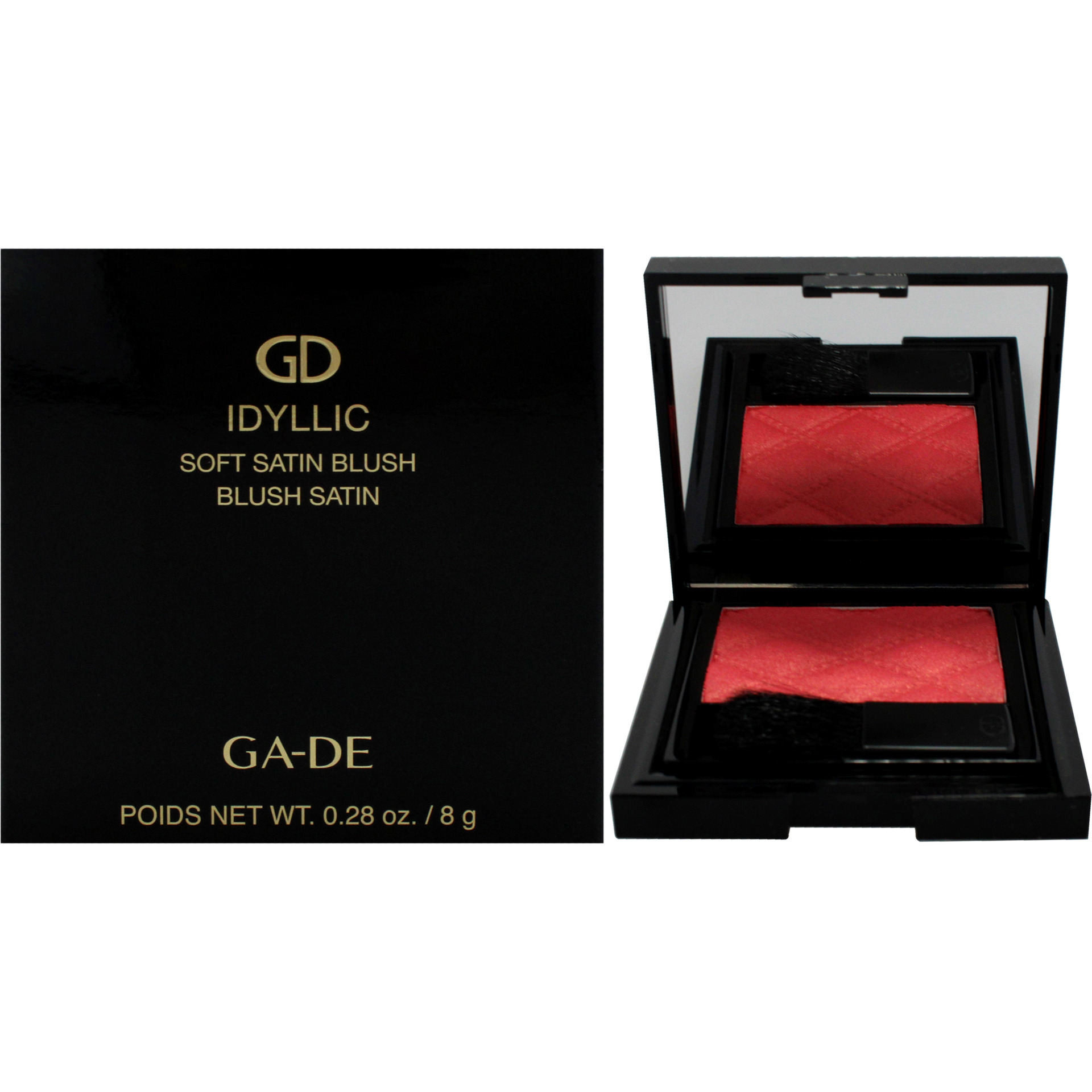Idyllic Soft Satin Blush Powder - 47 Sunset Vibes by GA-DE for Women - 0.28 oz Blush
