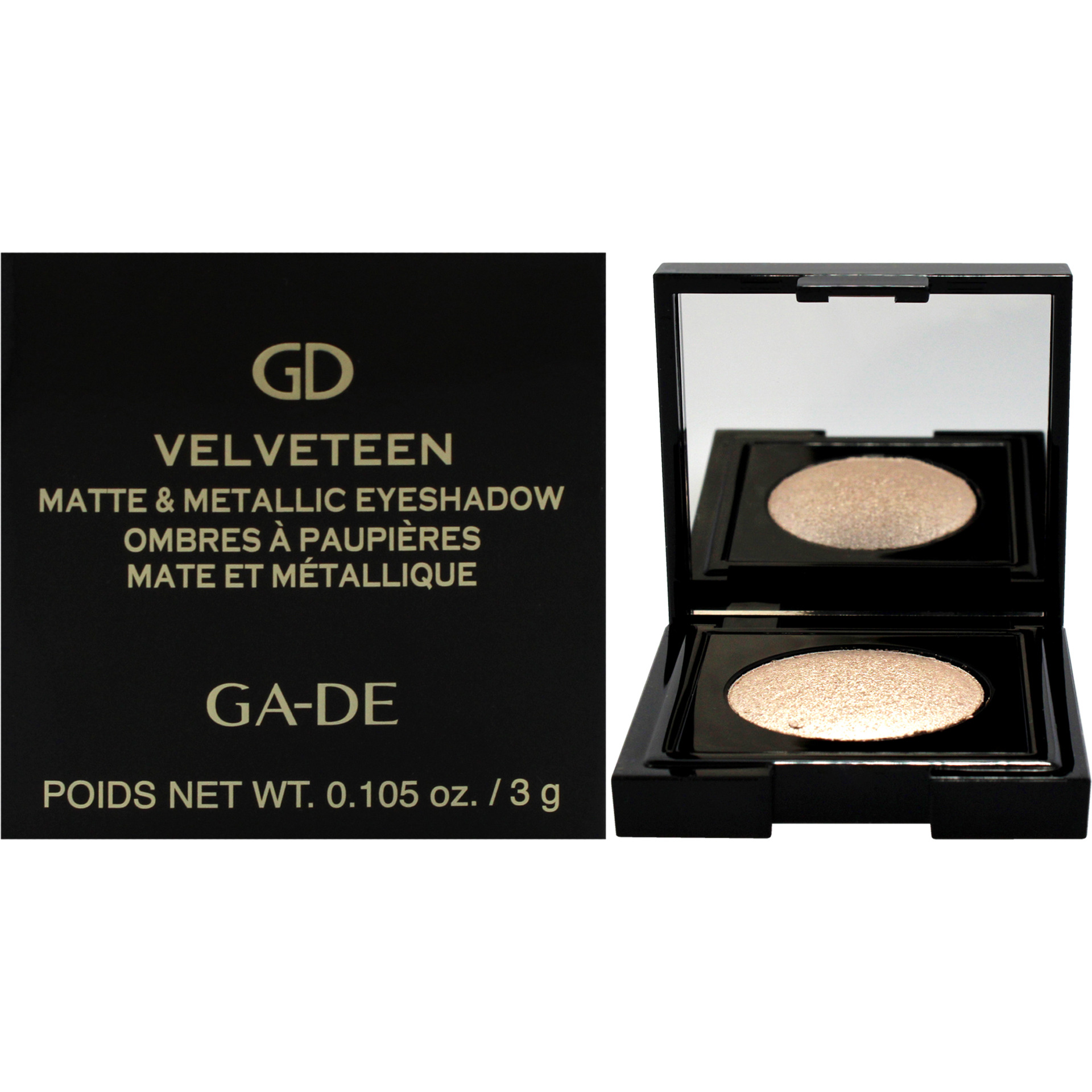 Velveteen Matte and Metallic Eyeshadow - 188 Quartz by GA-DE for Women - 0.105 oz Eye Shadow