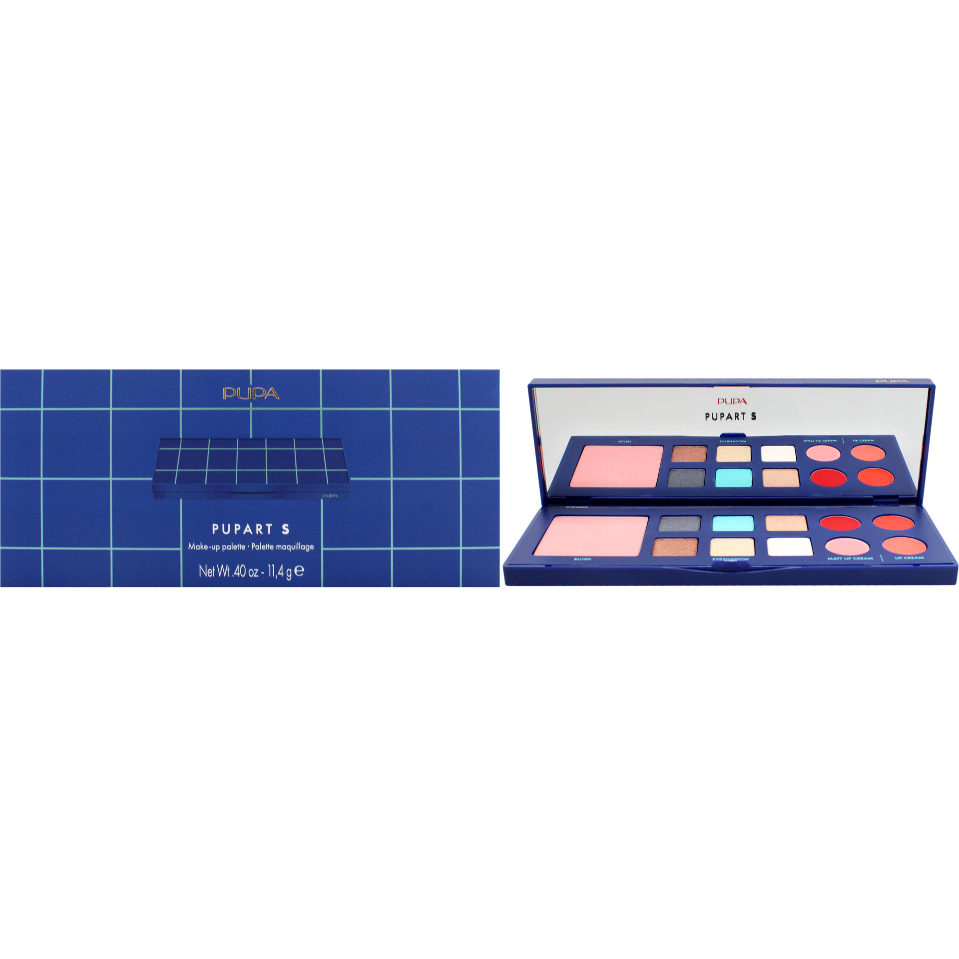 Pupart S Make-Up Palette - 004 Blue by Pupa Milano for Women - 0.4 oz Makeup