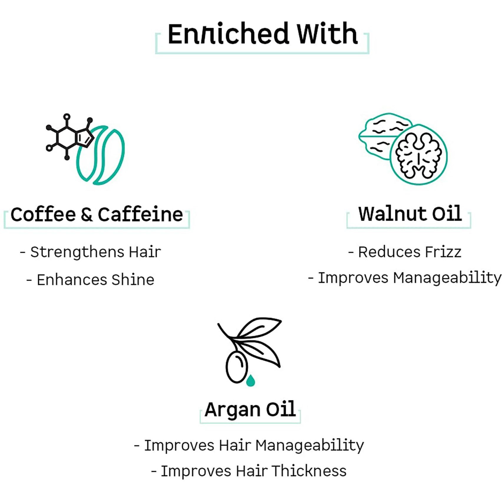 Naked and Raw Coffee Hair Serum - Argan Oil by mCaffeine for Unisex - 1.69 oz Serum