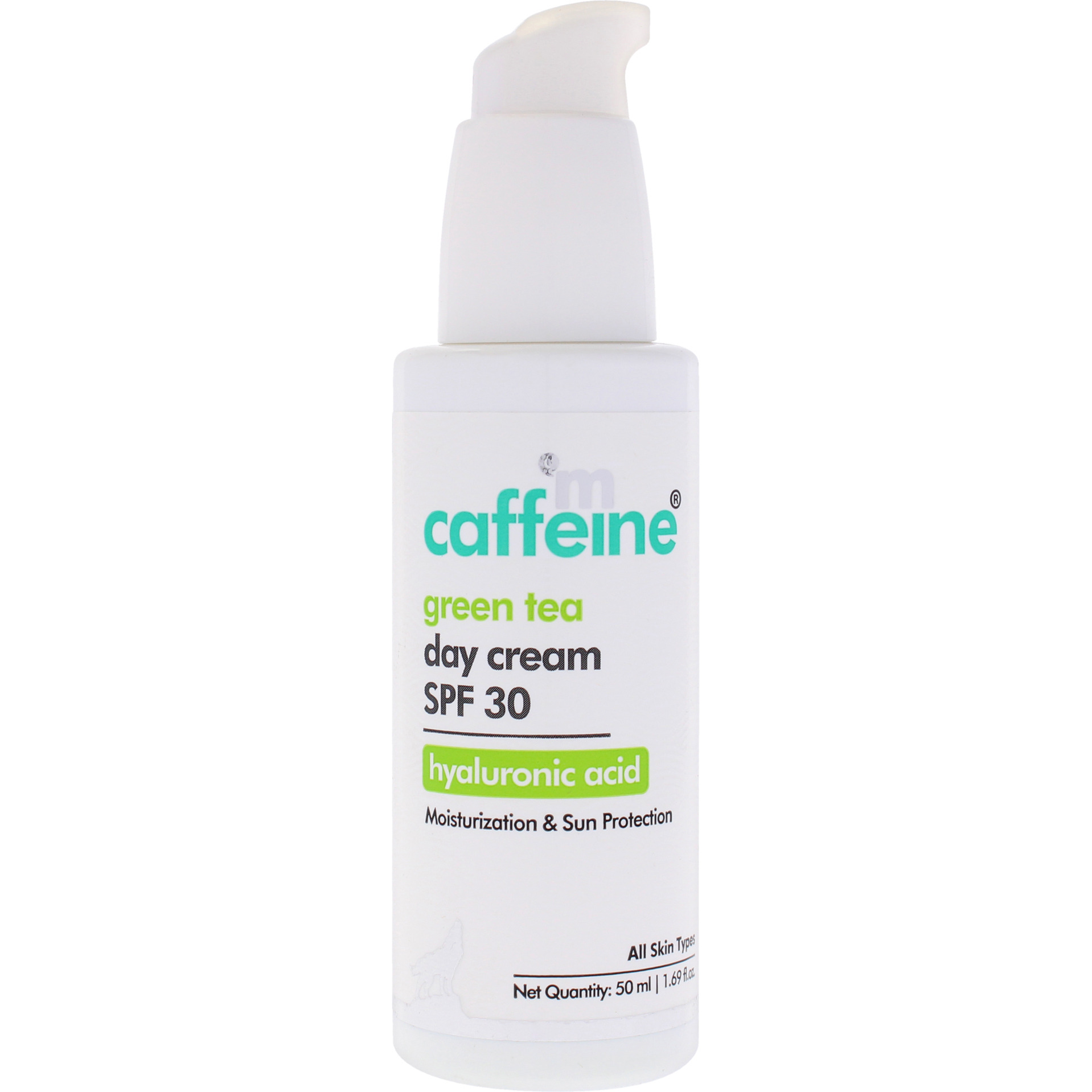 Green Tea Day Cream Hyaluronic Acid SPF 30 by mCaffeine for Unisex - 1.69 oz Cream
