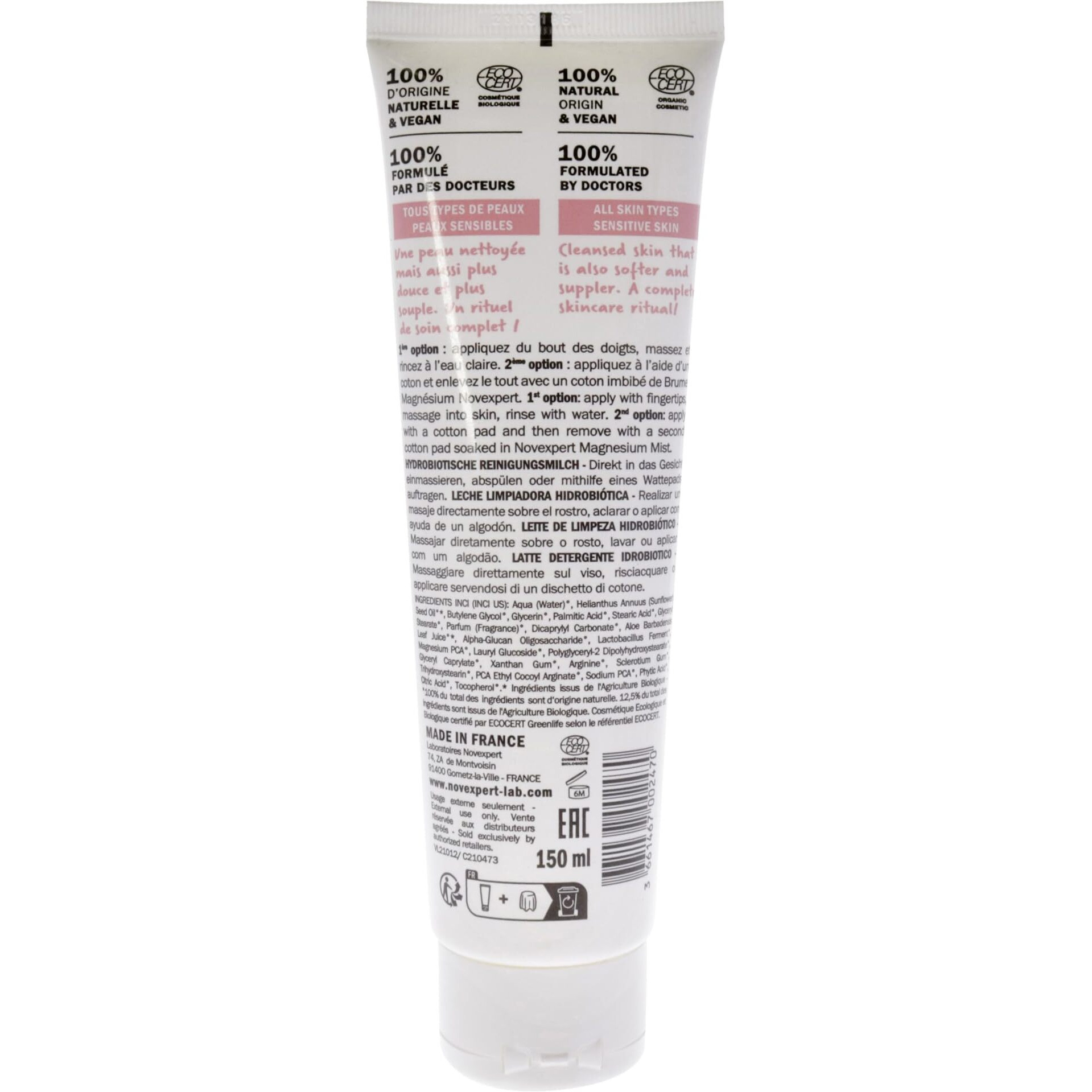 Hydro-biotic Milky Cleanser by Novexpert for Women - 5 oz Cleanser