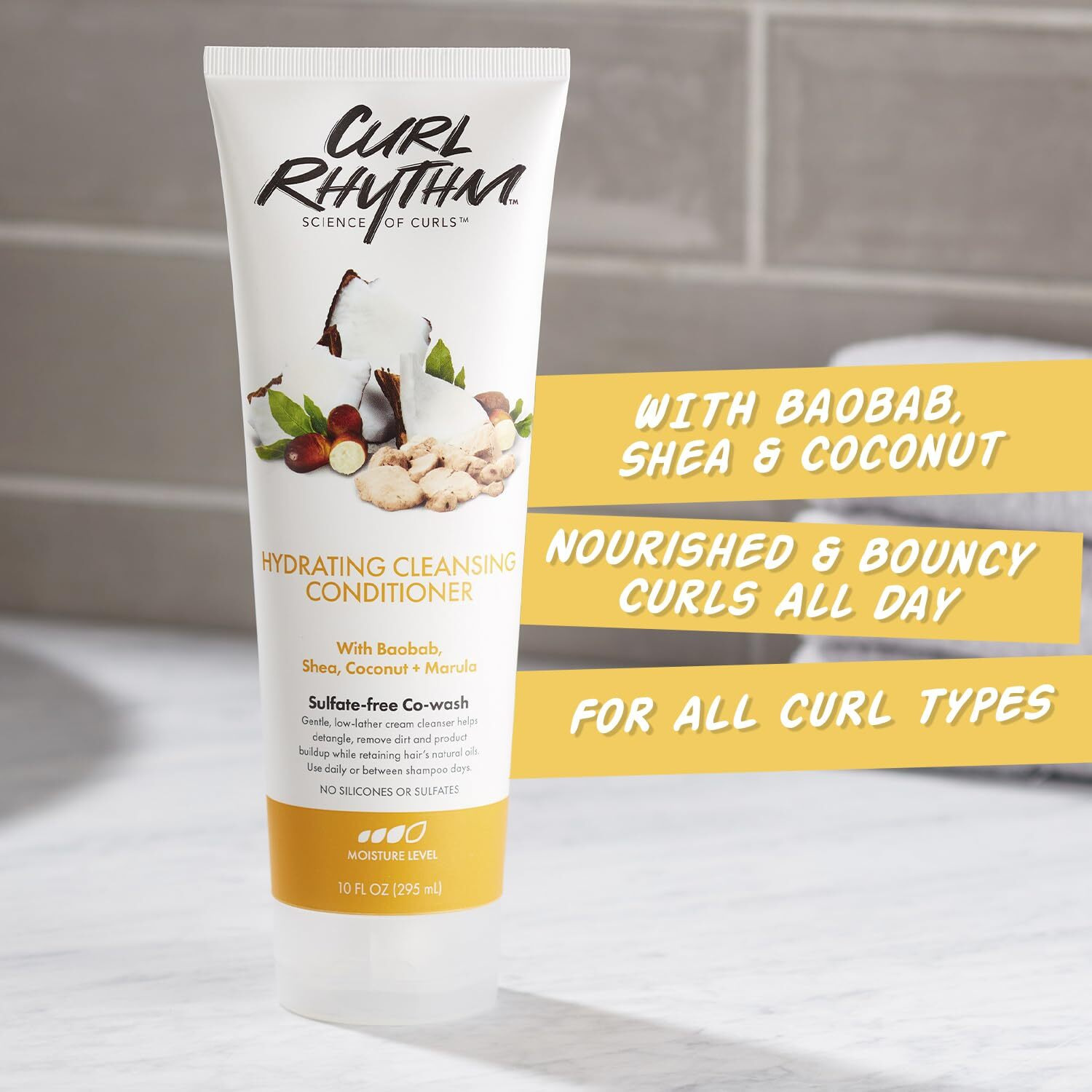 Hydrating Cleansing Conditioner by Curl Rhythm for Women - 10 oz Conditioner