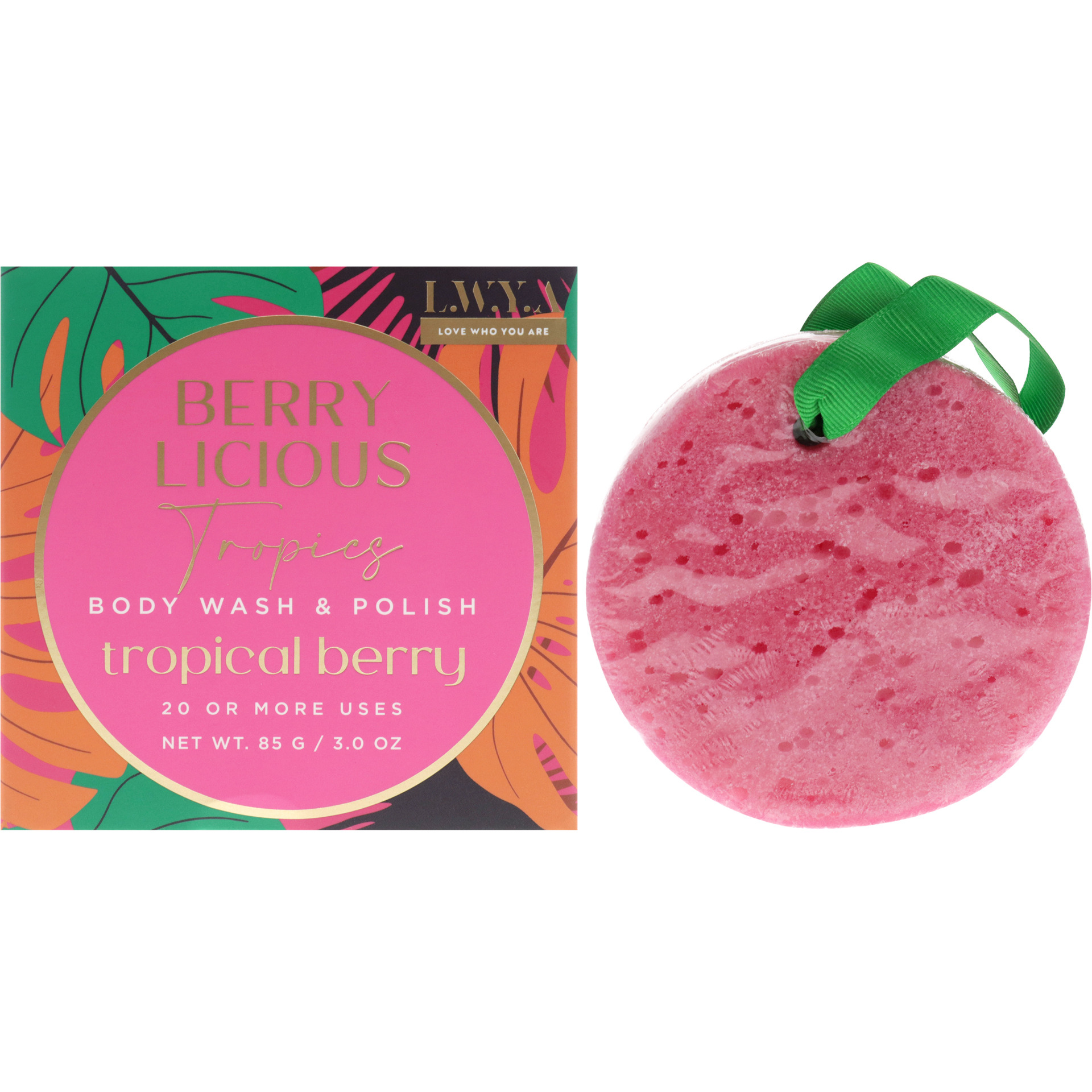 Body Wash and Polish - Tropical Berry by LWYA for Women - 3 oz Body Wash