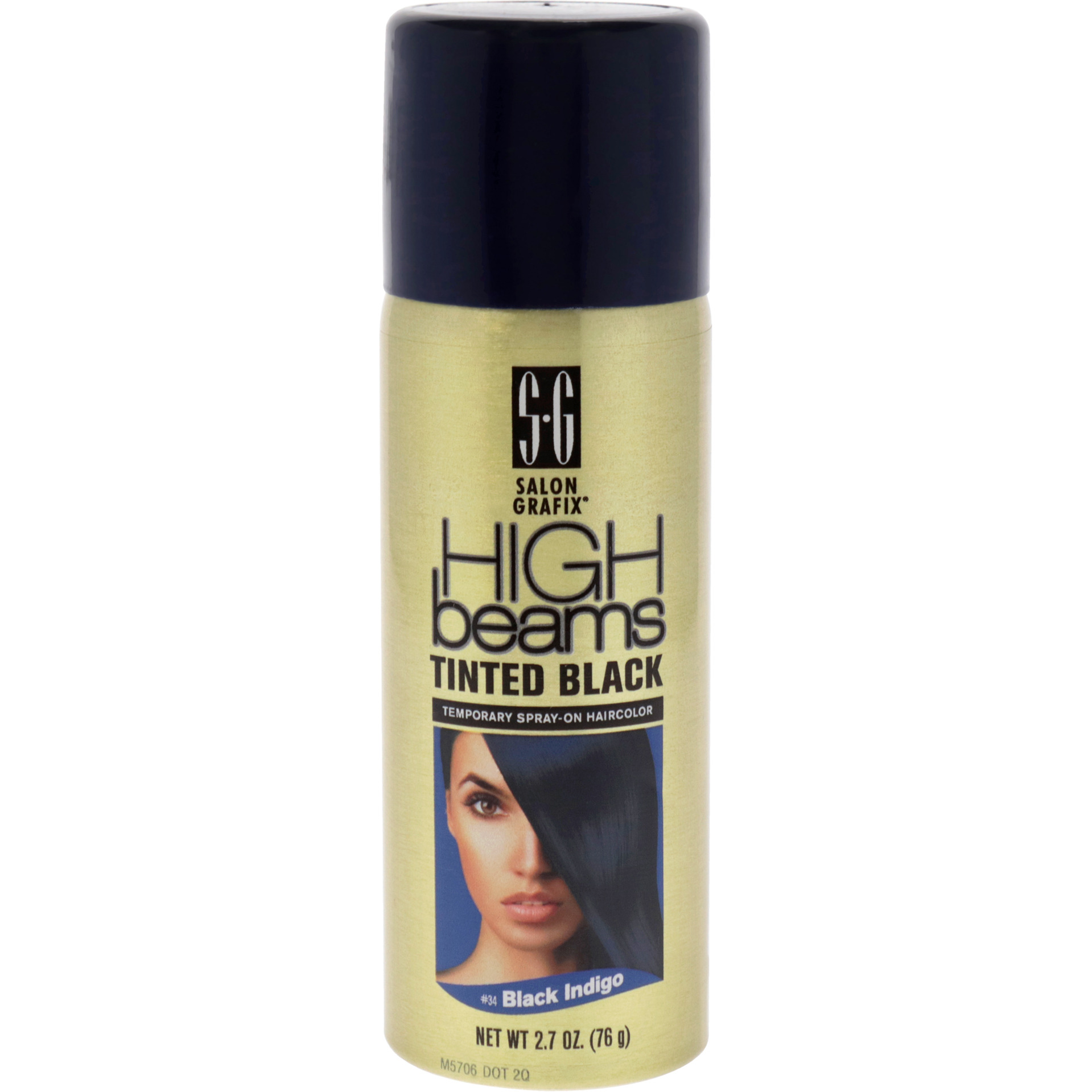 High Beams Tinted Black Temporary Spray - 35 Black Indigo by Salon Grafix for Unisex - 2.7 oz Hair Color
