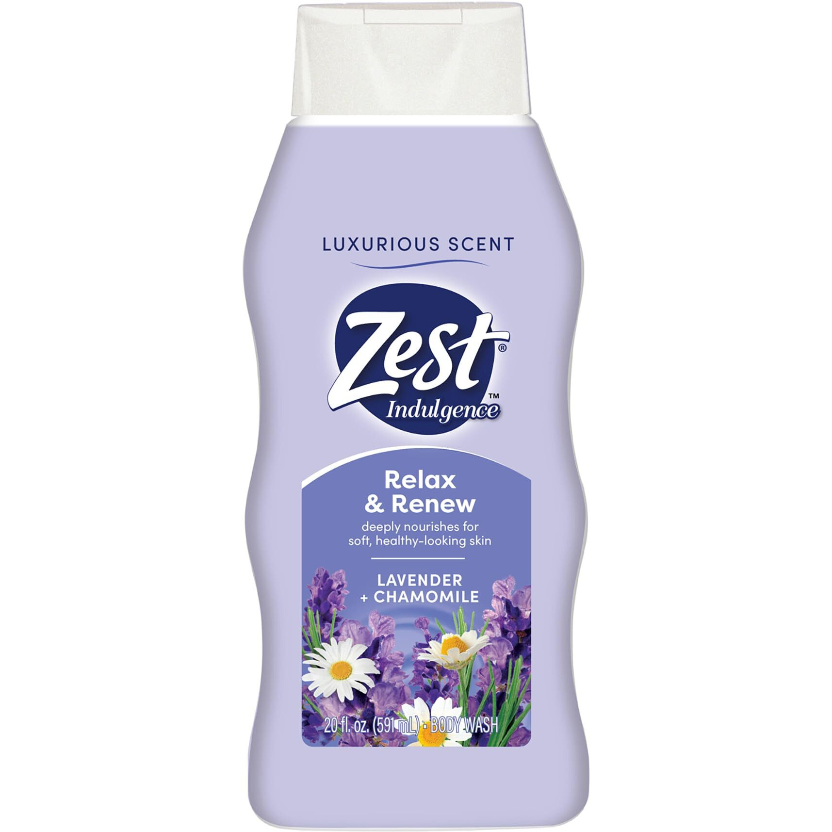 Relax and Renew Body Wash - Lavender and Chamomile by Zest for Women - 20 oz Body Wash