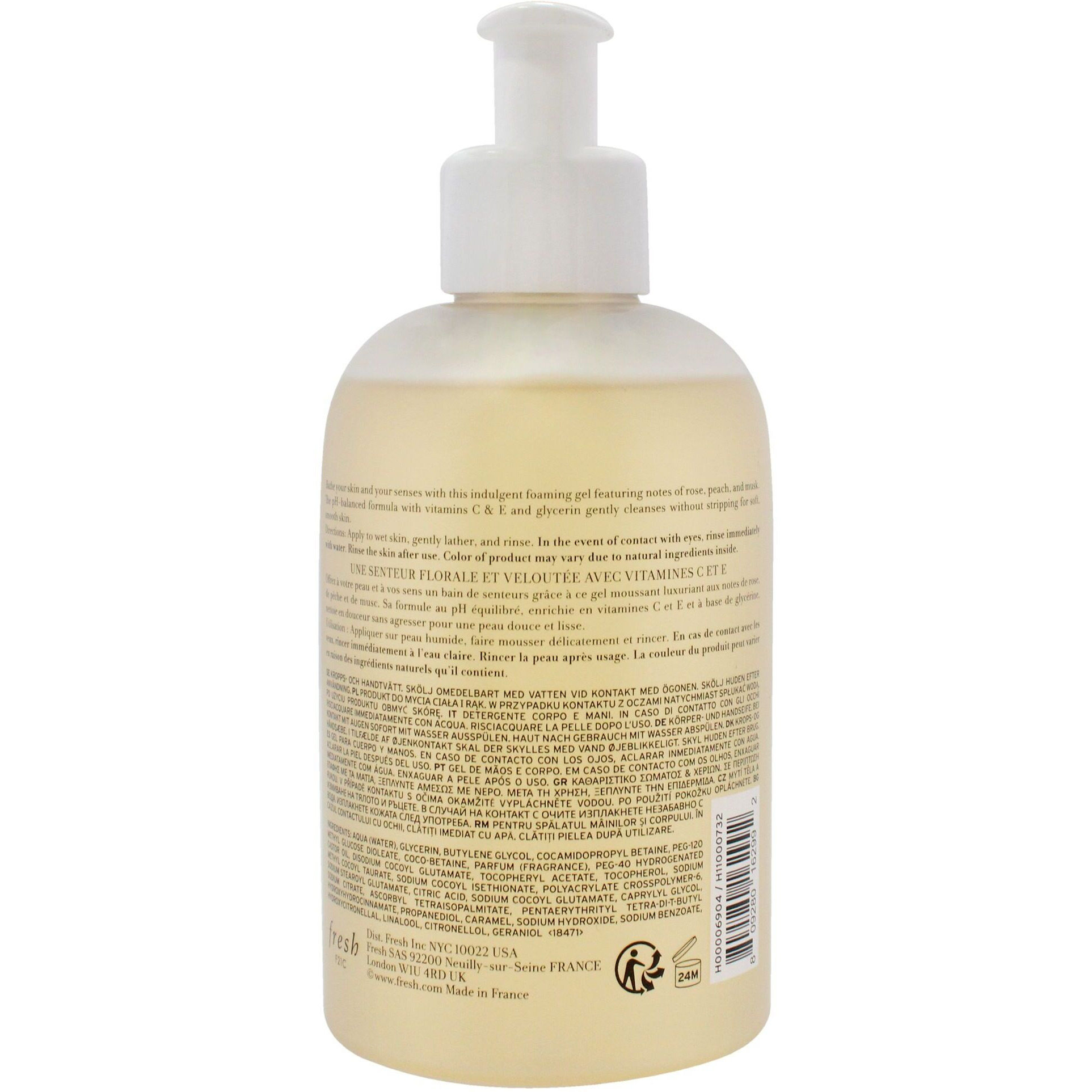 Rose Morning by Fresh for Women - 10 oz Body Wash