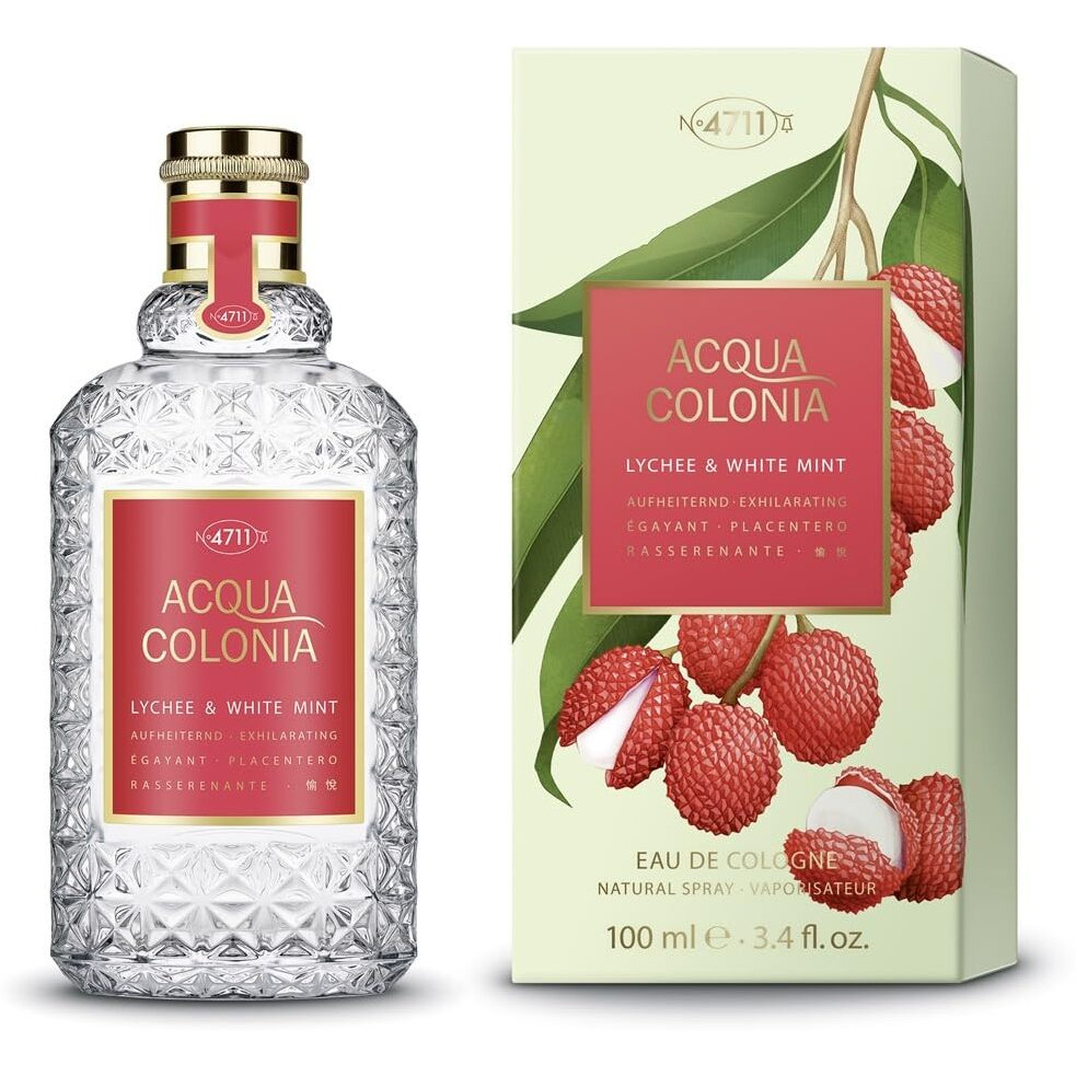 4711 Acqua Colonia - Lychee and White Mint by Muelhens for Unisex - 3.4 oz EDC Spray