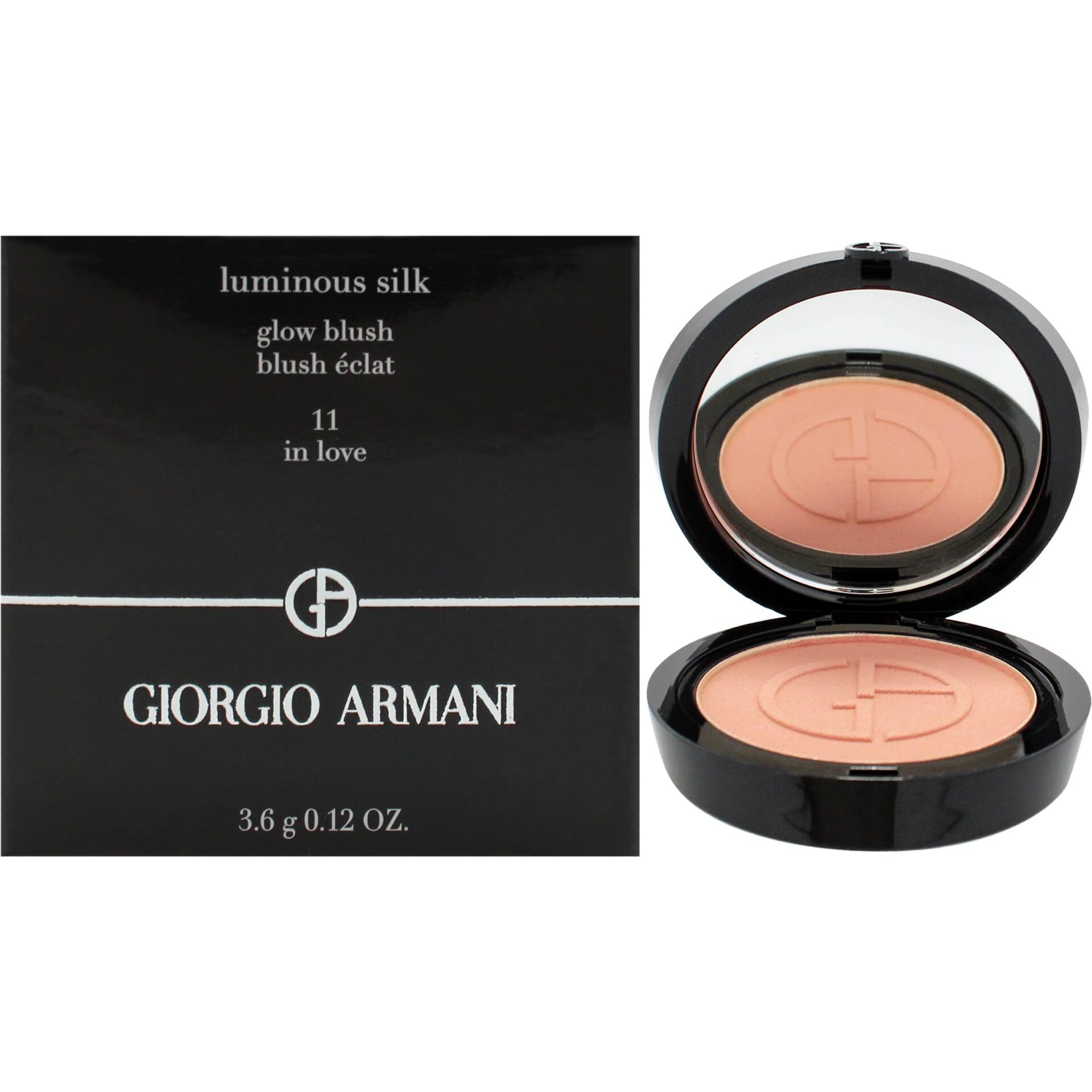 Luminous Silk Glow Blush - 11 In Love by Giorgio Armani for Women - 0.12 oz Blush