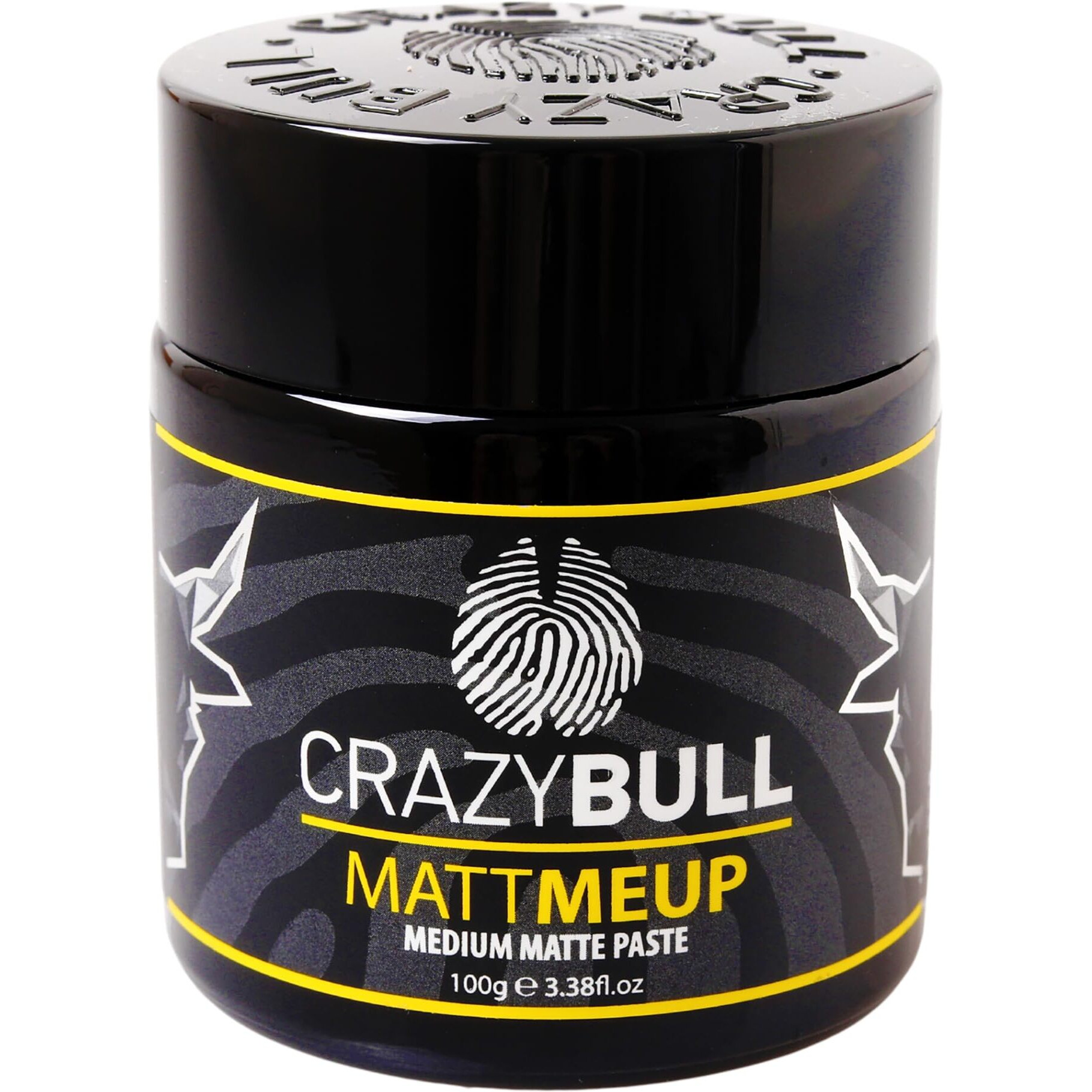 MattMeUp Paste - Medium Matte by Crazy Bull Hair for Men - 3.38 oz Paste