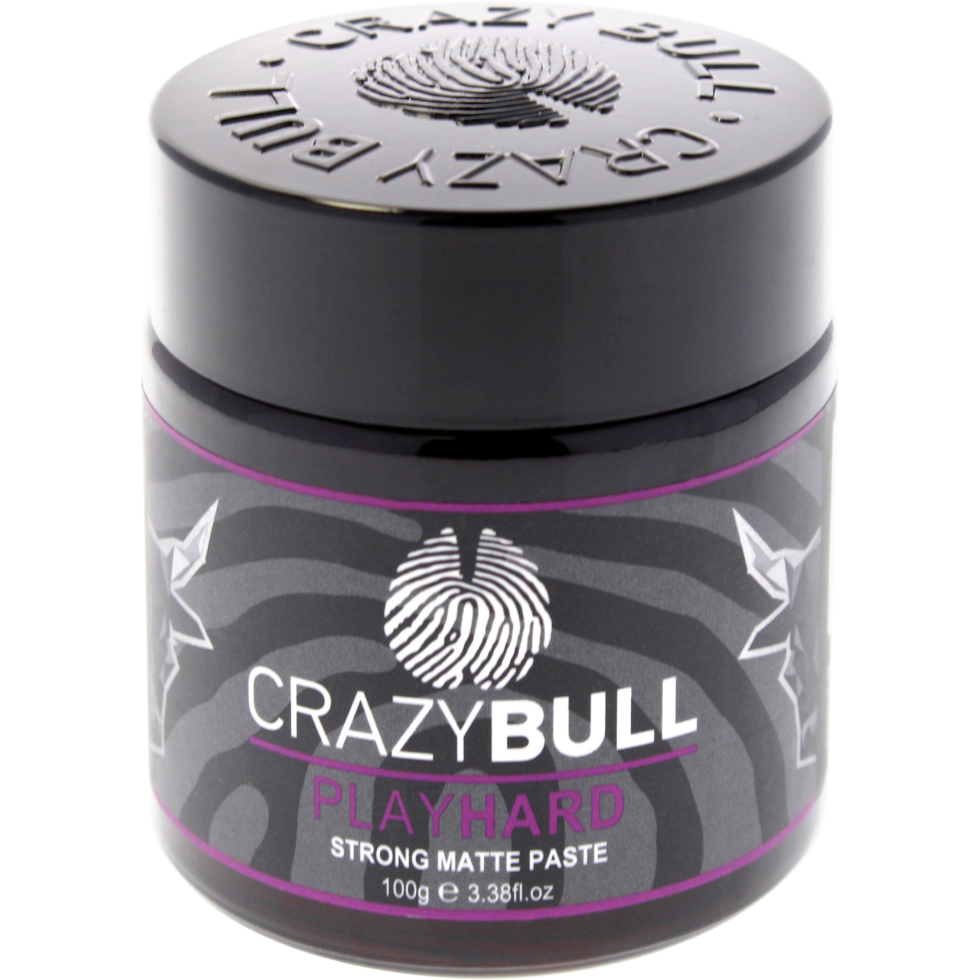 Play Hard Paste - Strong Matte by Crazy Bull Hair for Men - 3.38 oz Paste