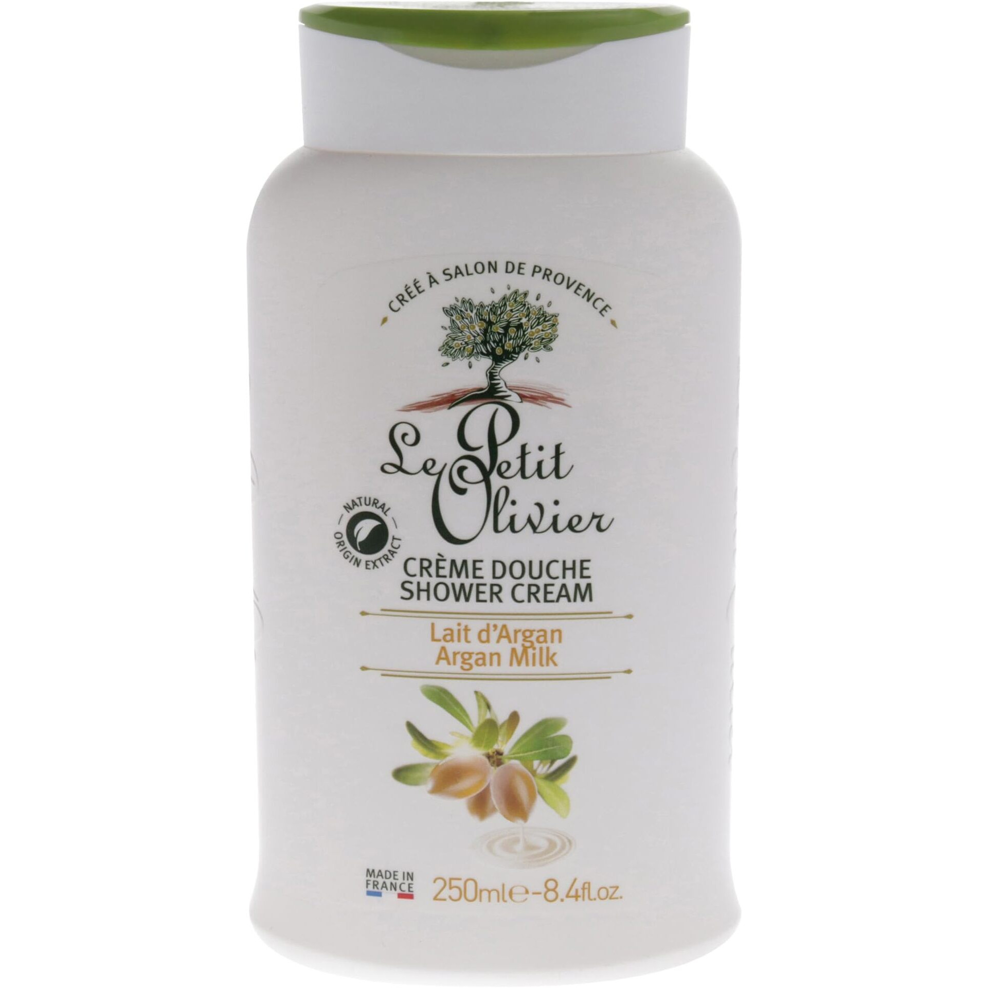 Shower Cream - Argan Milk by Le Petit Olivier for Women - 8.4 oz Shower Cream