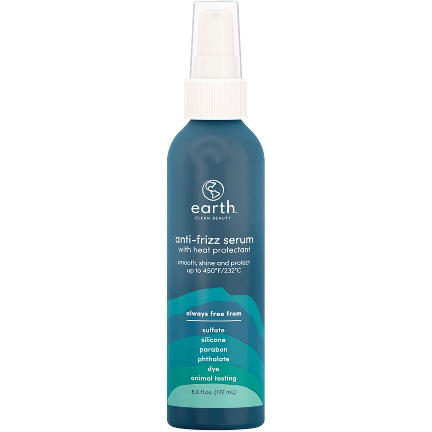 Anti-Frizz Serum With Heat Protectant by Earth for Unisex - 6 oz Treatment