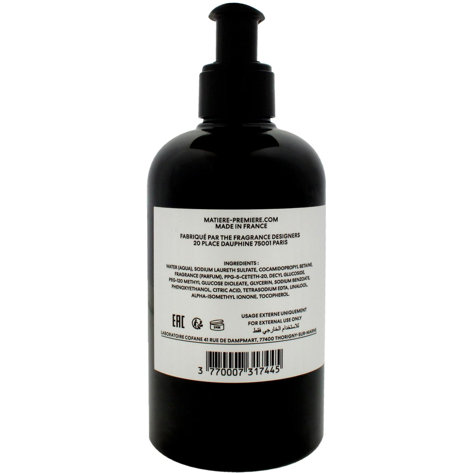Hand and Body Wash - Parisian Musc by Matiere Premiere for Unisex - 10.14 oz Body Wash