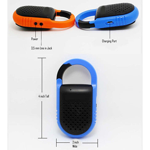 clip N go Bluetooth Speaker and Handsfree Speakerphone(D0102HEYYBg)